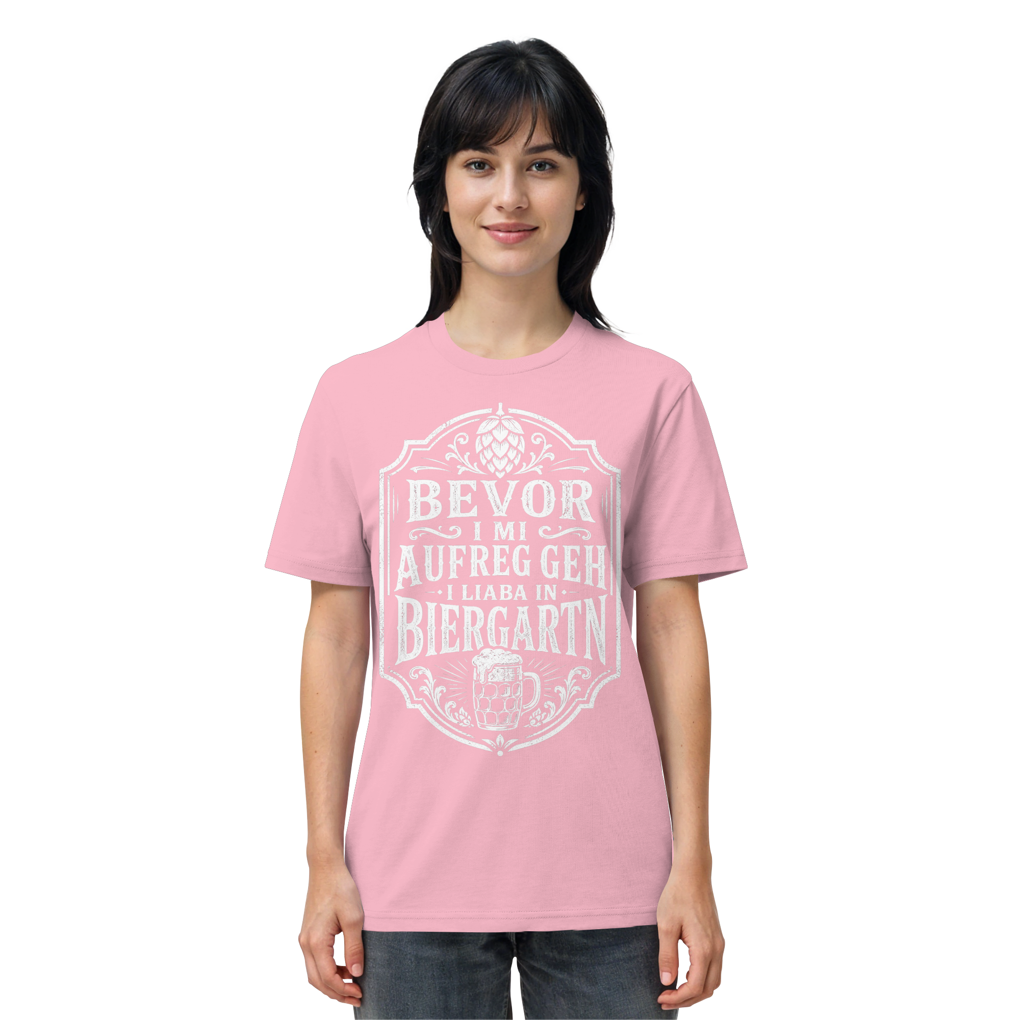 BEVOR I MI AUFREG, GEH I LIABA IN BIERGARTN - Organic Shirt