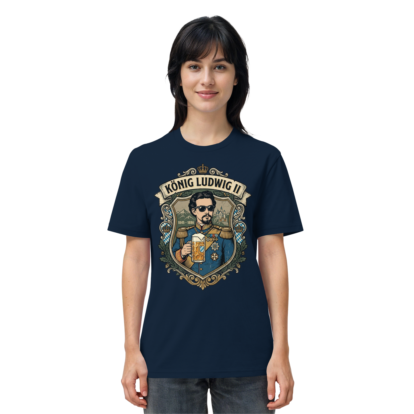 KÖNIG LUDWIG II - Organic Shirt - BayrischerHumor