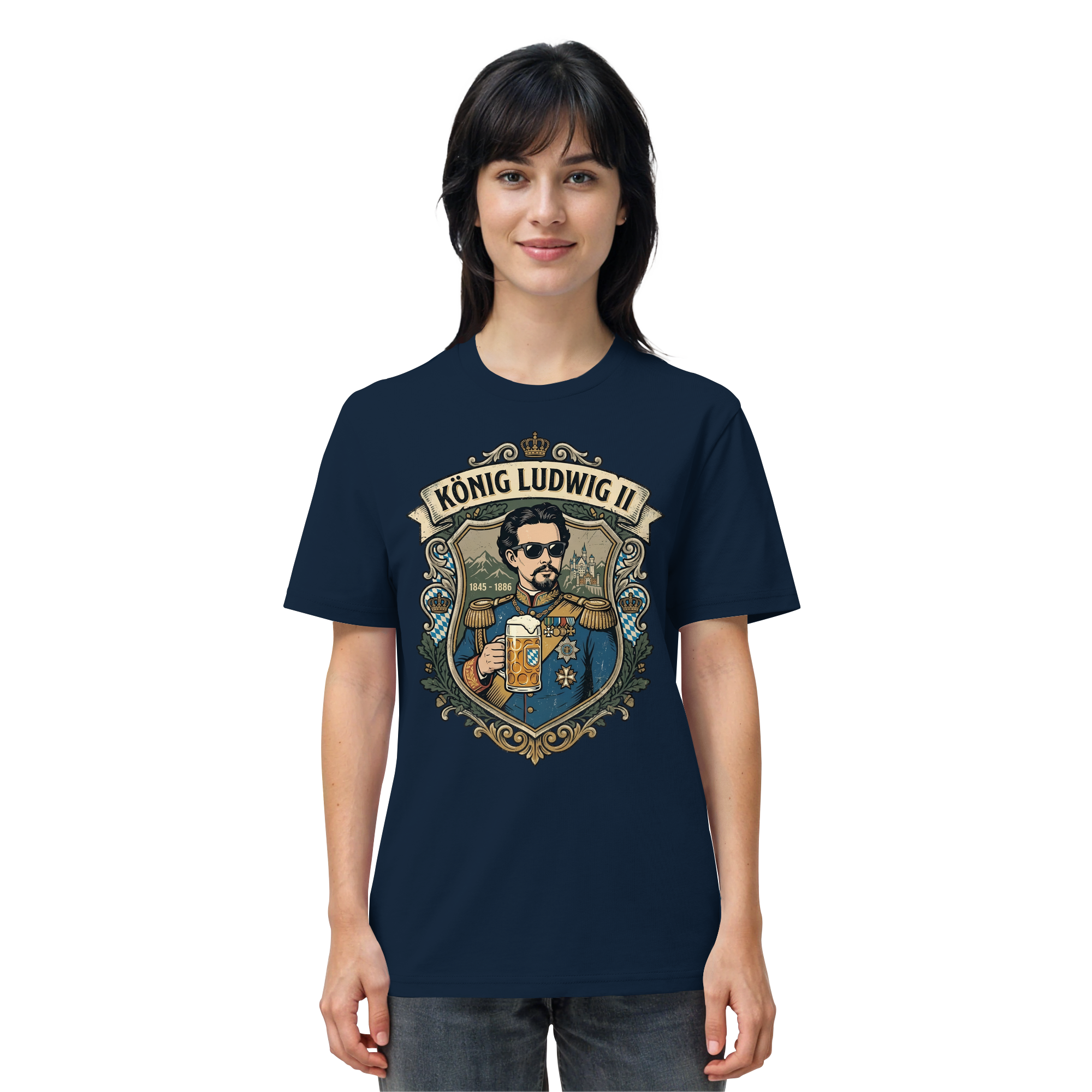 KÖNIG LUDWIG II - Organic Shirt - BayrischerHumor