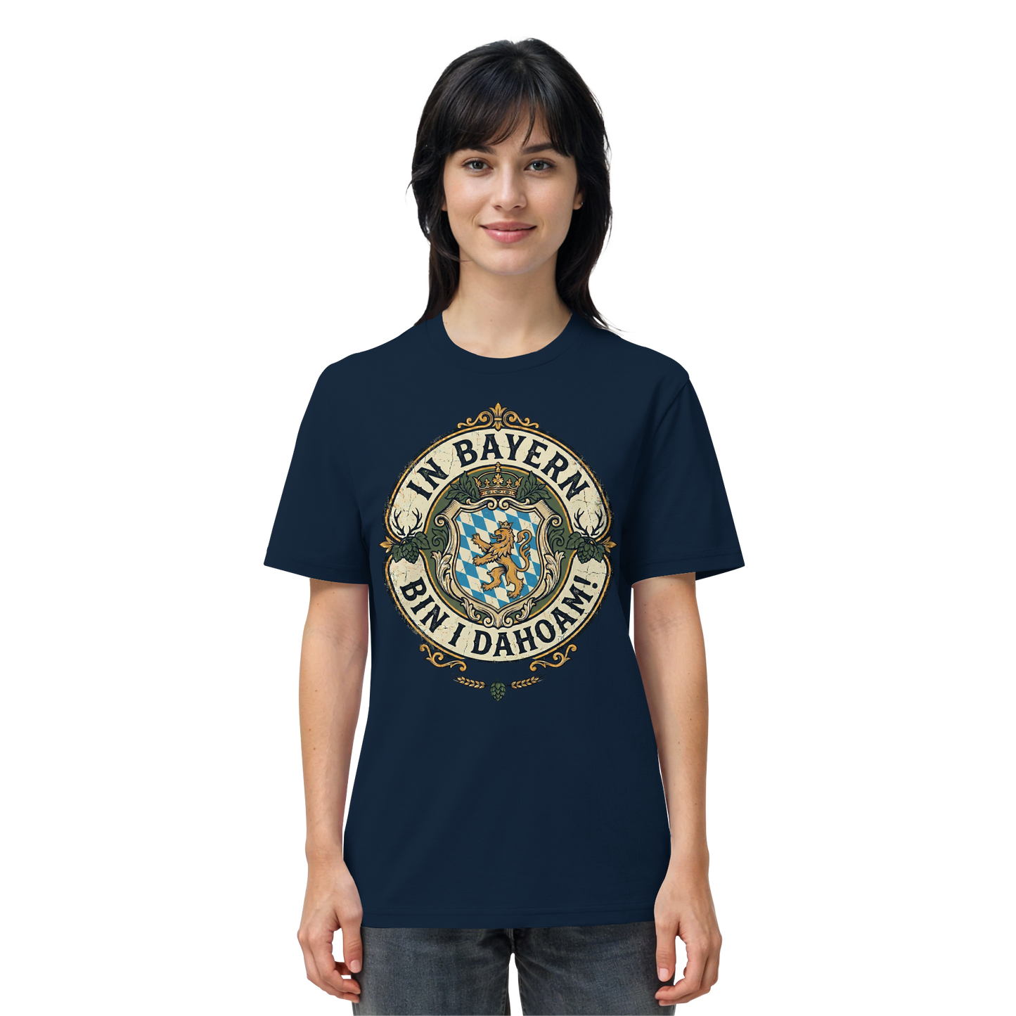 IN BAYERN BIN I DAHOAM! - Organic Shirt - BayrischerHumor