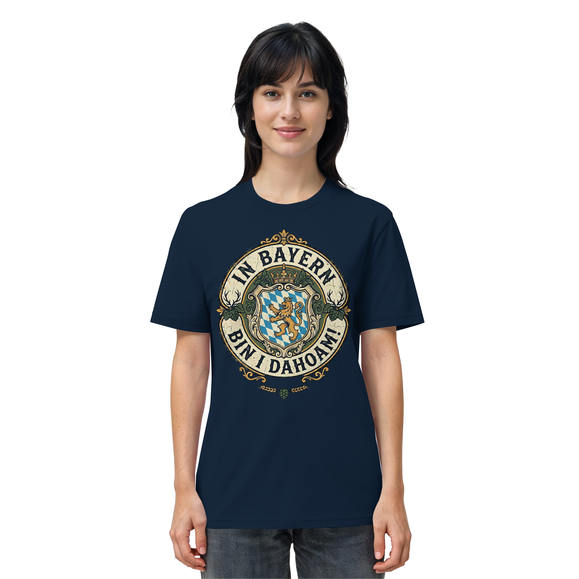 IN BAYERN BIN I DAHOAM! - Organic Shirt - BayrischerHumor