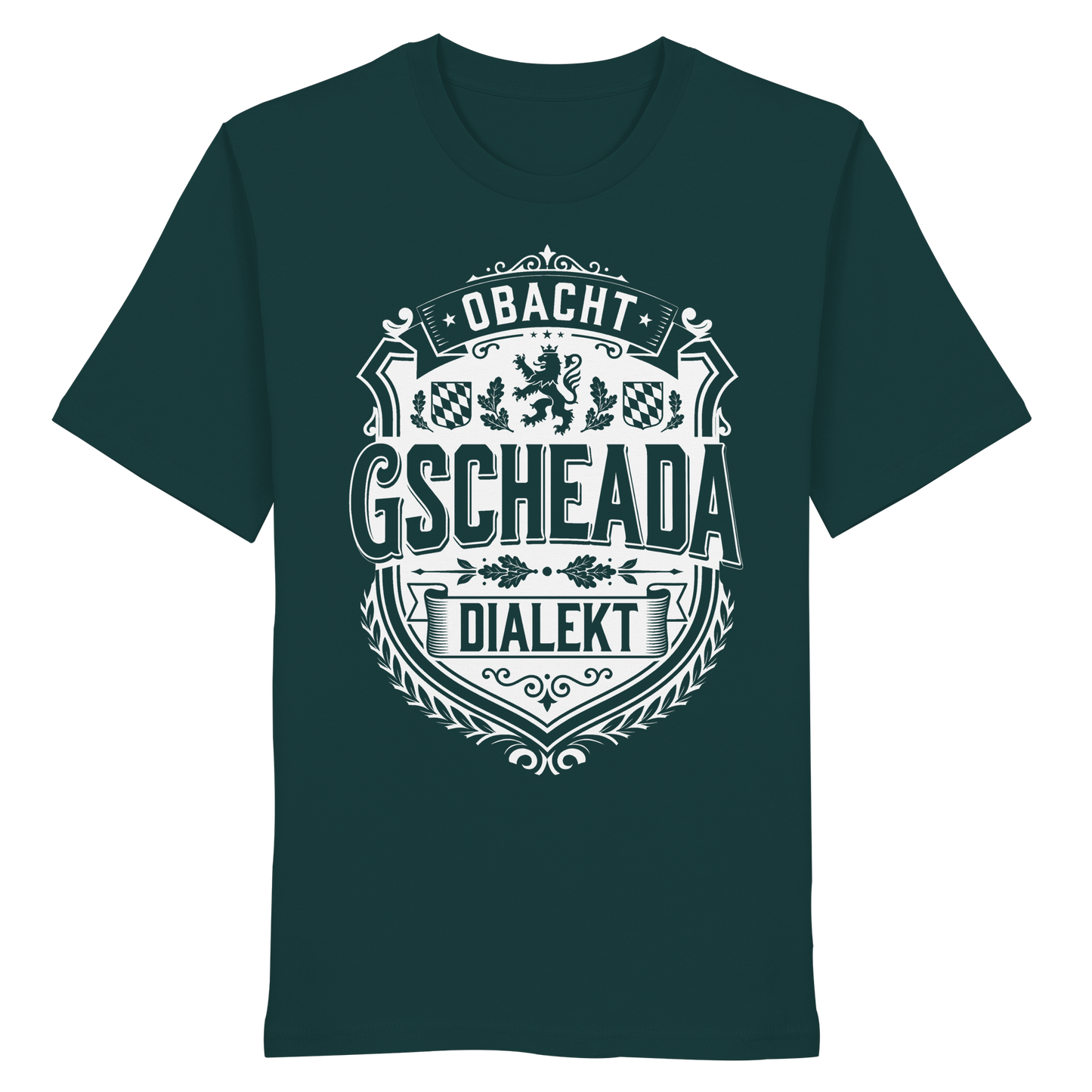OBACHT GSCHEADA DIALEKT - Organic Shirt - BayrischerHumor
