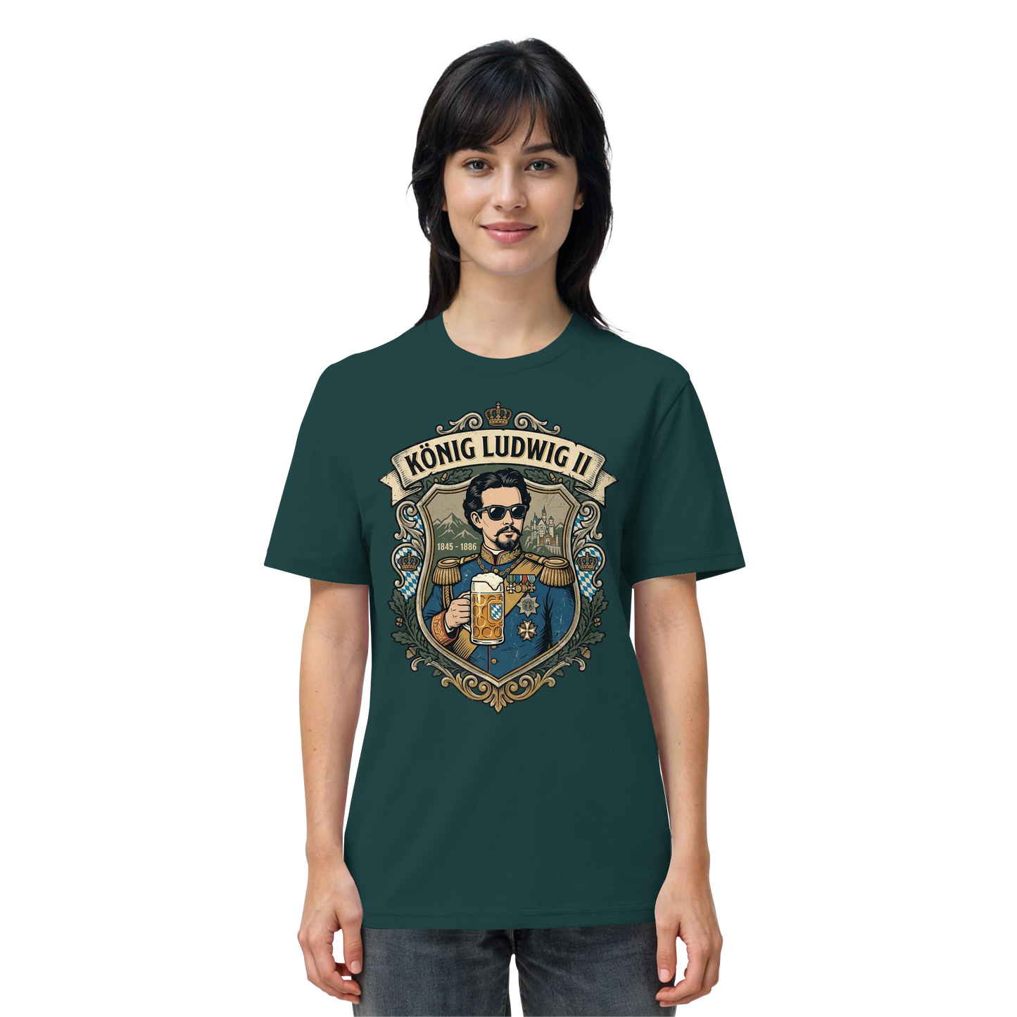 KÖNIG LUDWIG II - Organic Shirt - BayrischerHumor