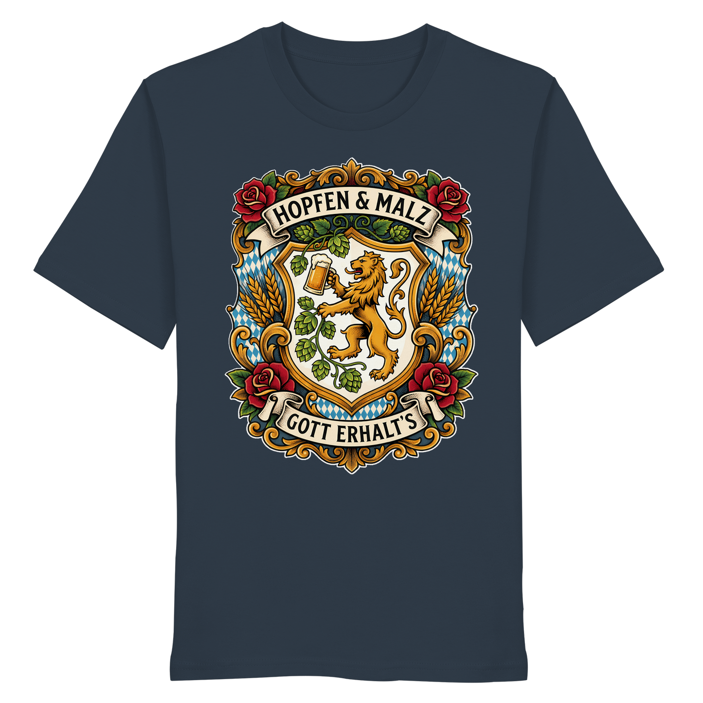 HOPFEN & MALZ - GOTT ERHALT`S - Organic Shirt - BayrischerHumor