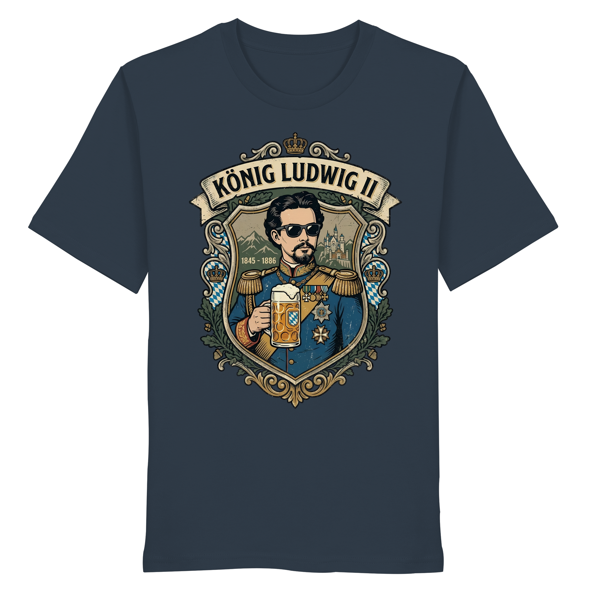KÖNIG LUDWIG II - Organic Shirt - BayrischerHumor