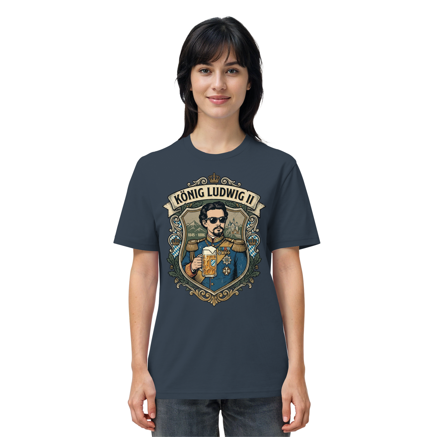 KÖNIG LUDWIG II - Organic Shirt - BayrischerHumor