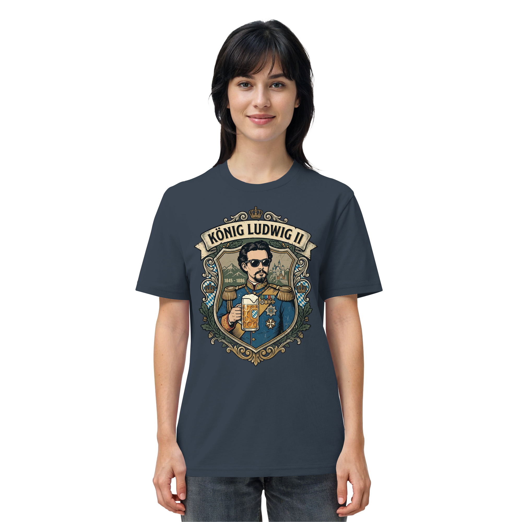 KÖNIG LUDWIG II - Organic Shirt - BayrischerHumor