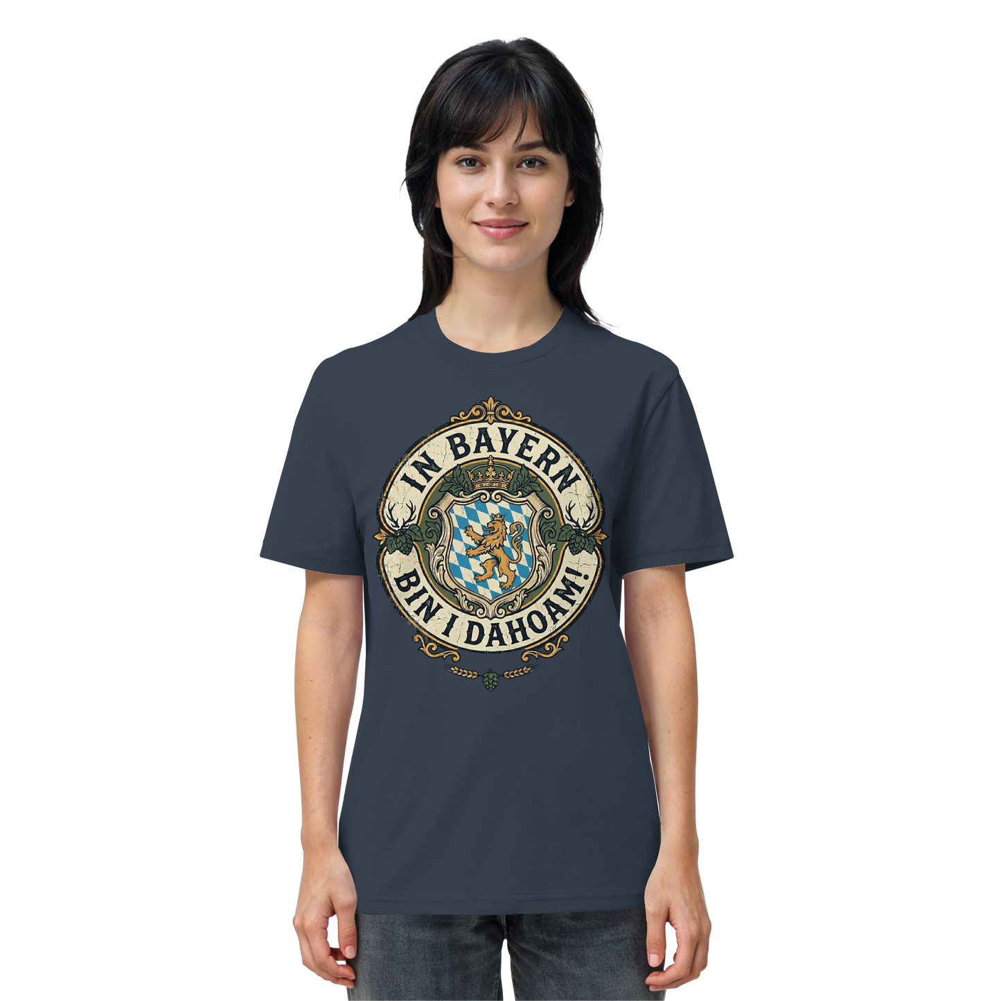 IN BAYERN BIN I DAHOAM! - Organic Shirt - BayrischerHumor