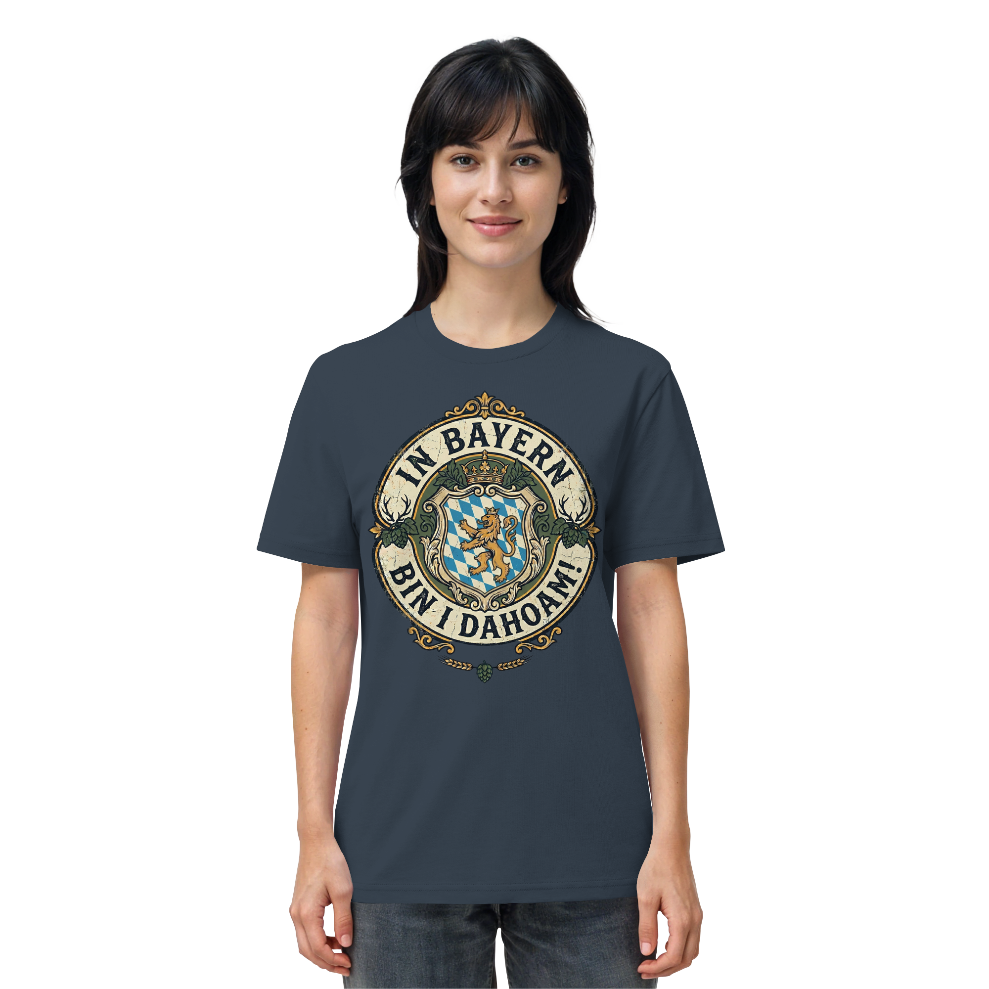 IN BAYERN BIN I DAHOAM! - Organic Shirt - BayrischerHumor