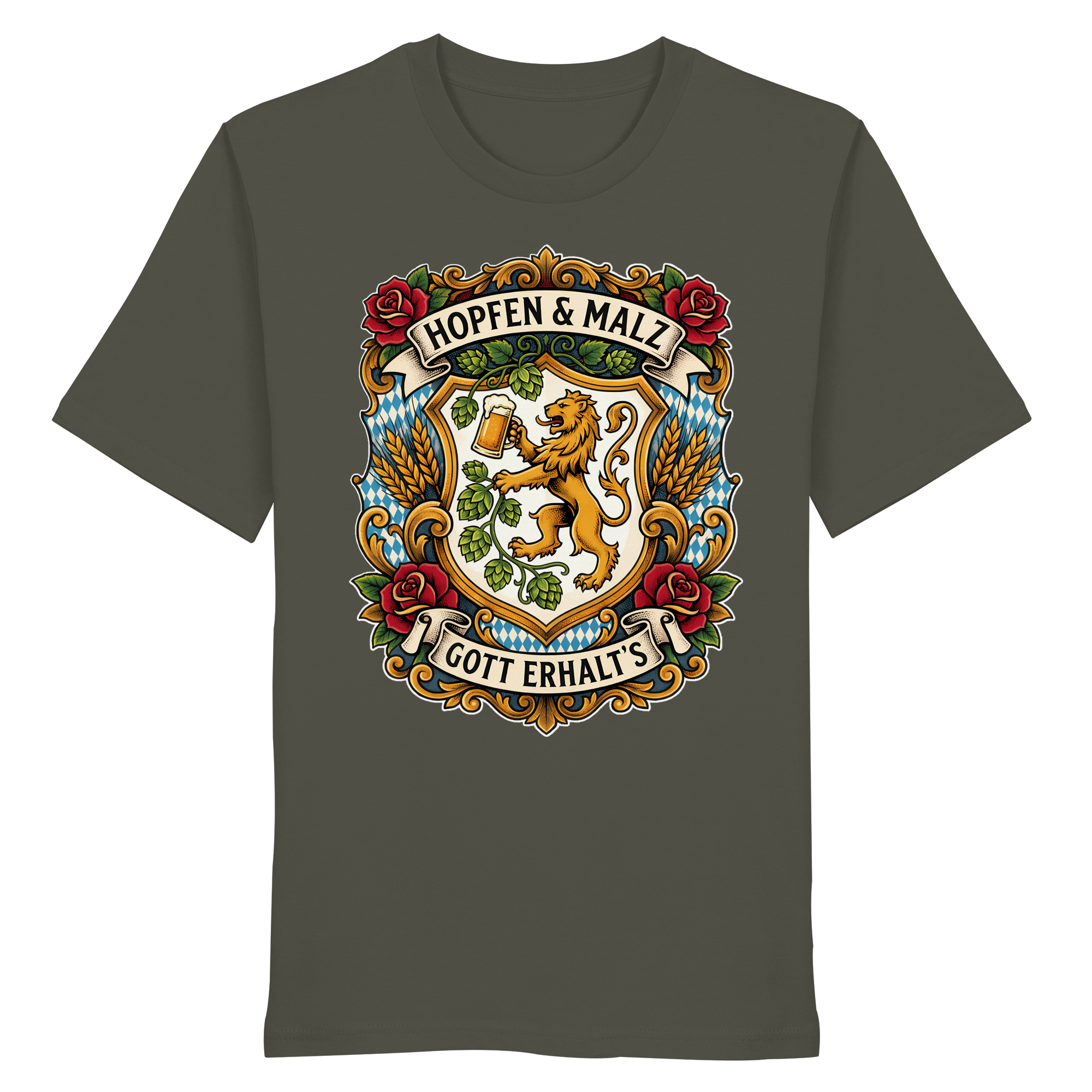 HOPFEN & MALZ - GOTT ERHALT`S - Organic Shirt - BayrischerHumor