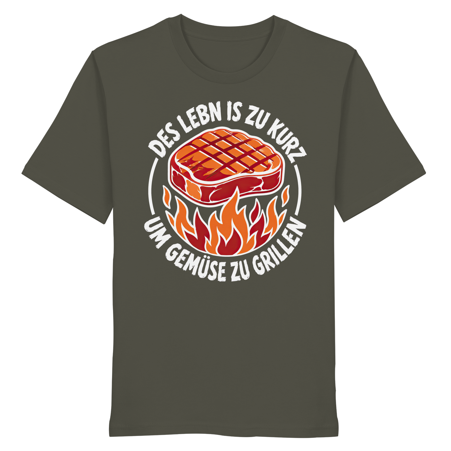 DES LEBN IS ZU KURZ - UM GEMÜSE ZU GRILLEN - Organic Shirt