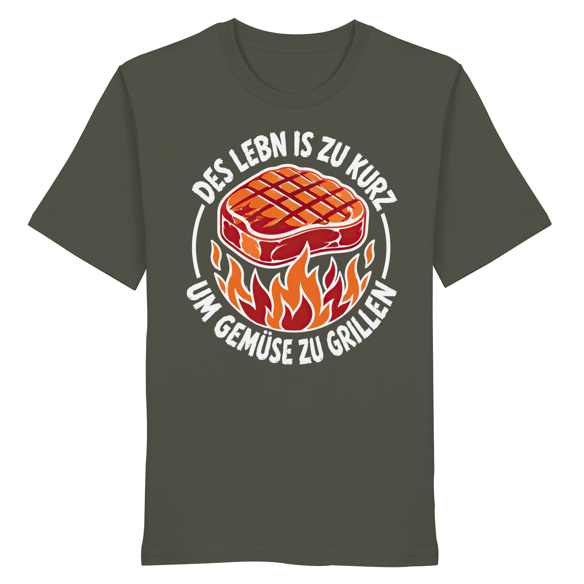 DES LEBN IS ZU KURZ - UM GEMÜSE ZU GRILLEN - Organic Shirt