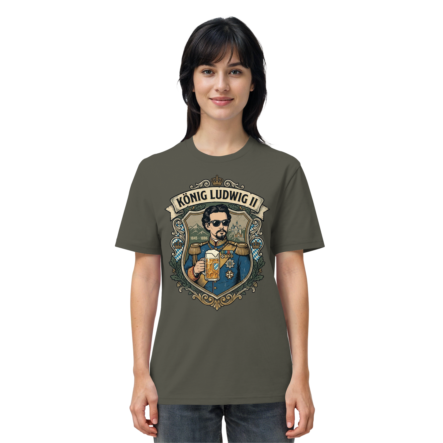 KÖNIG LUDWIG II - Organic Shirt - BayrischerHumor