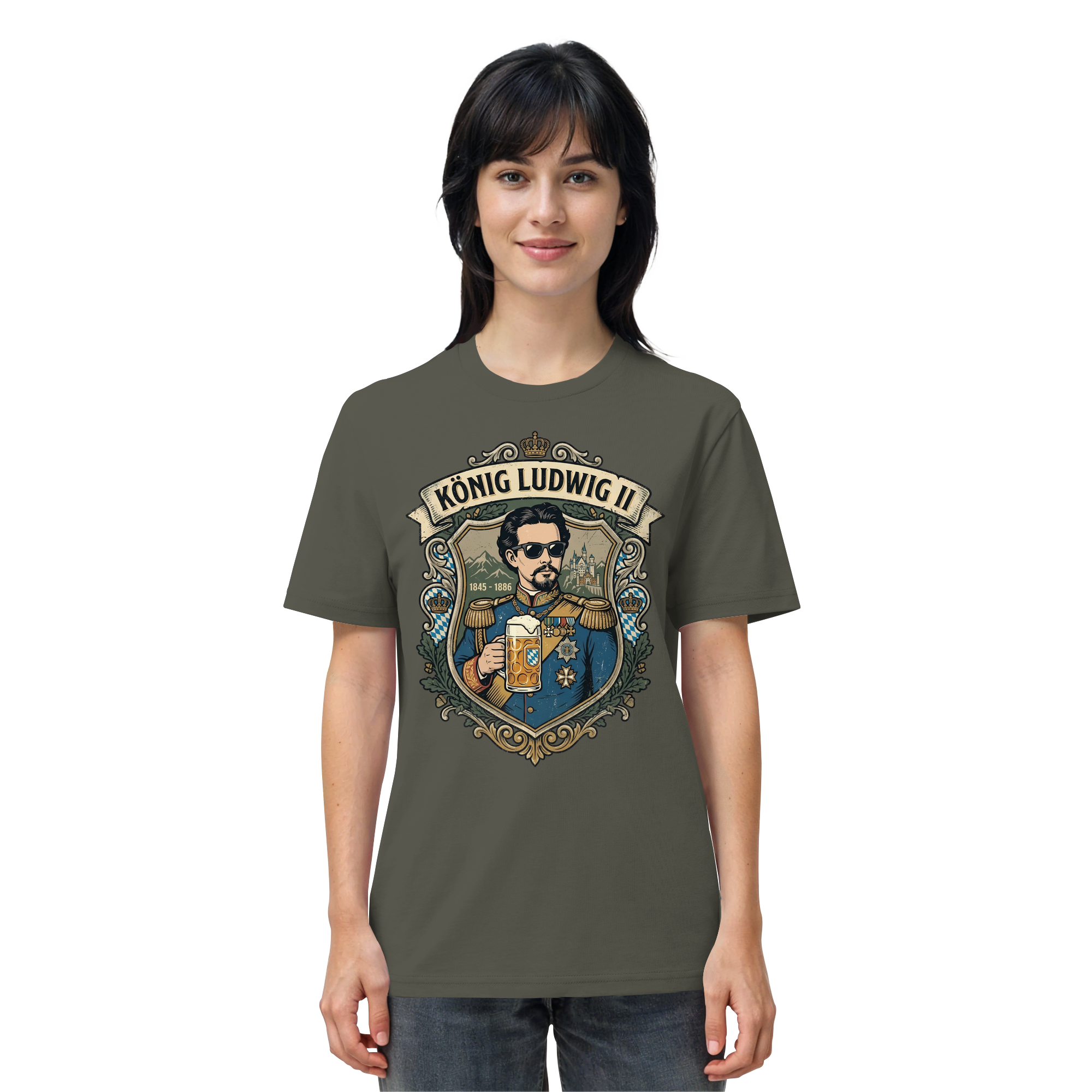 KÖNIG LUDWIG II - Organic Shirt - BayrischerHumor