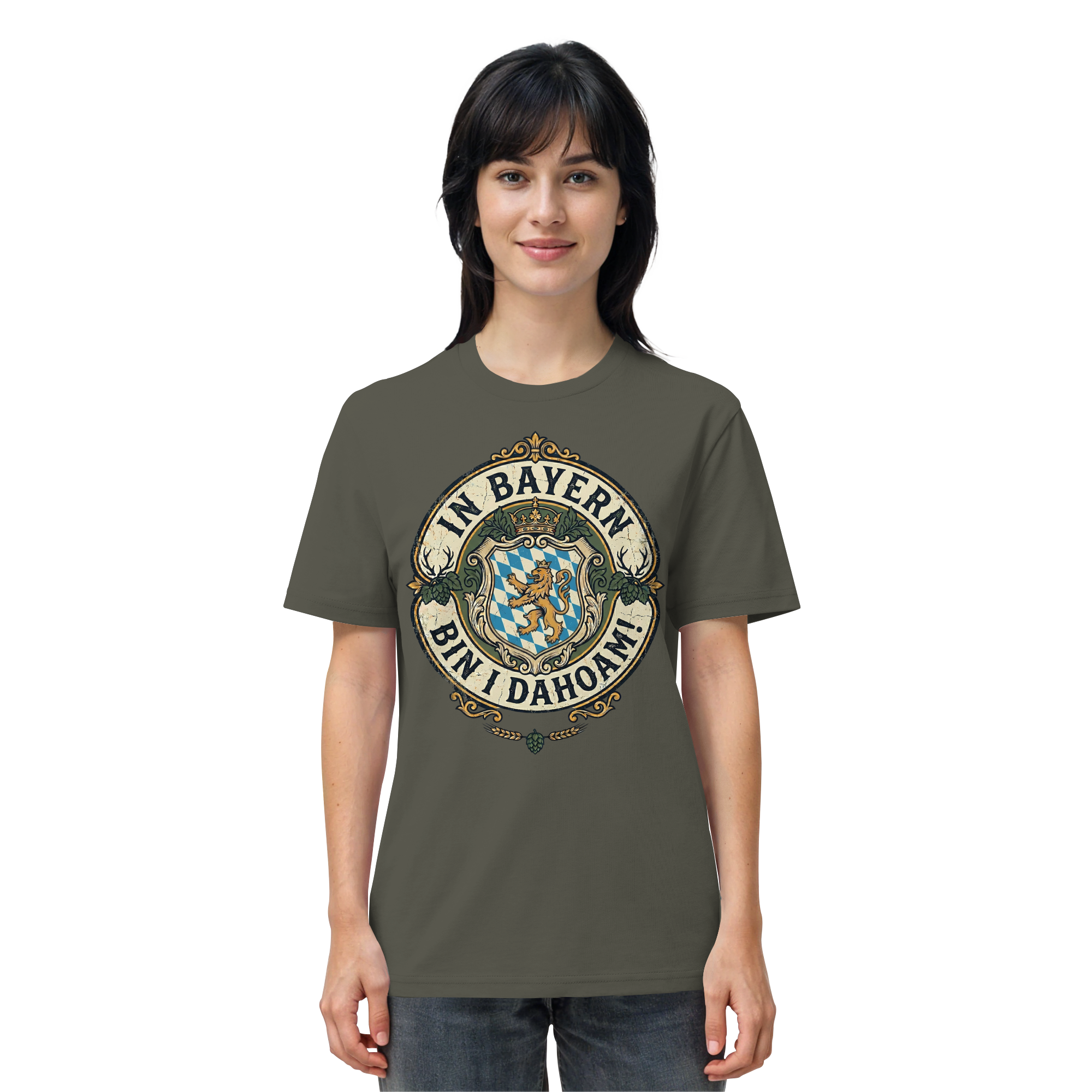 IN BAYERN BIN I DAHOAM! - Organic Shirt - BayrischerHumor