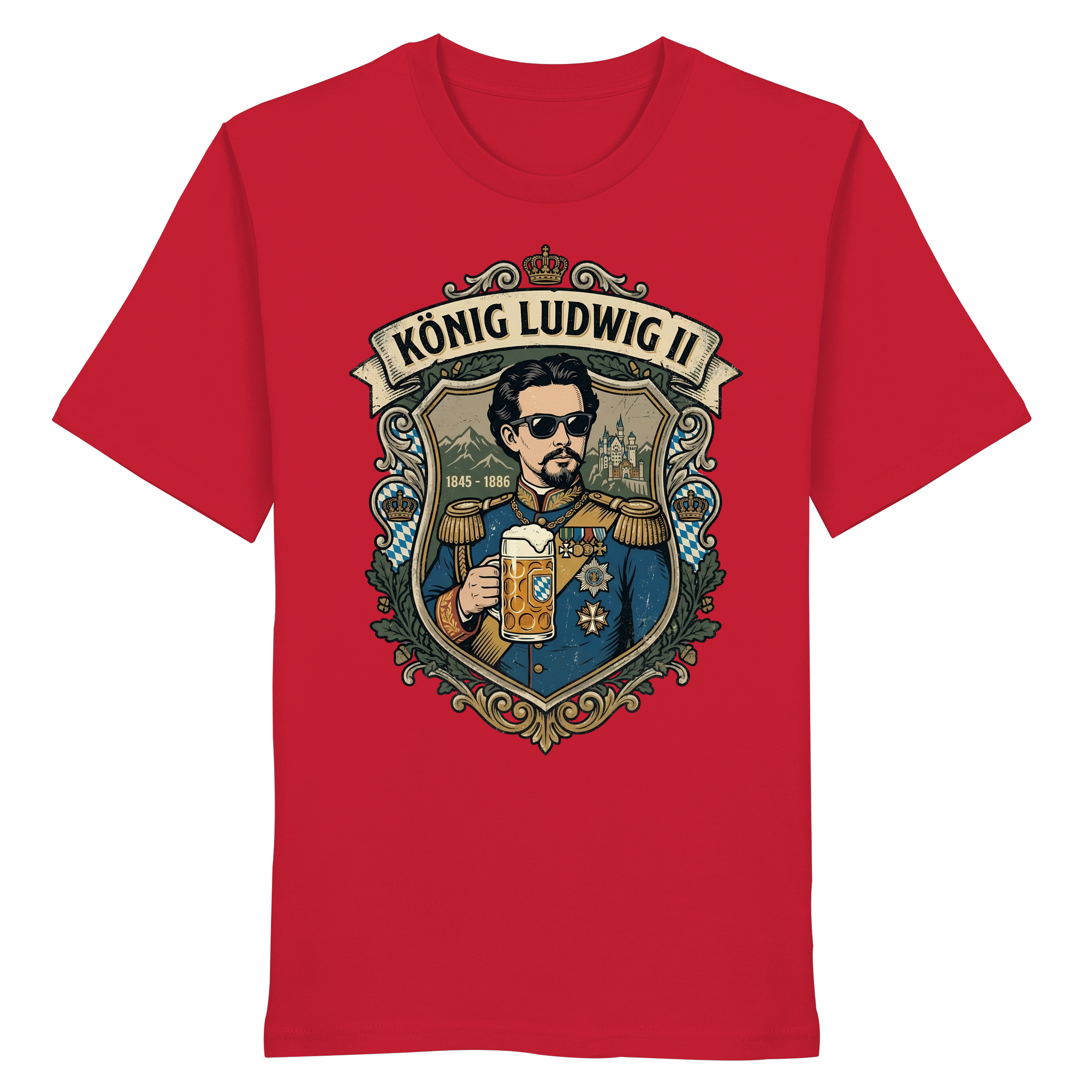 KÖNIG LUDWIG II - Organic Shirt - BayrischerHumor