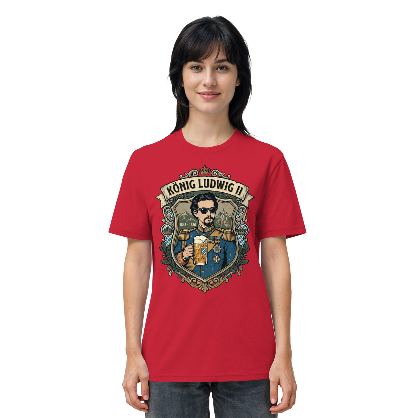 KÖNIG LUDWIG II - Organic Shirt - BayrischerHumor