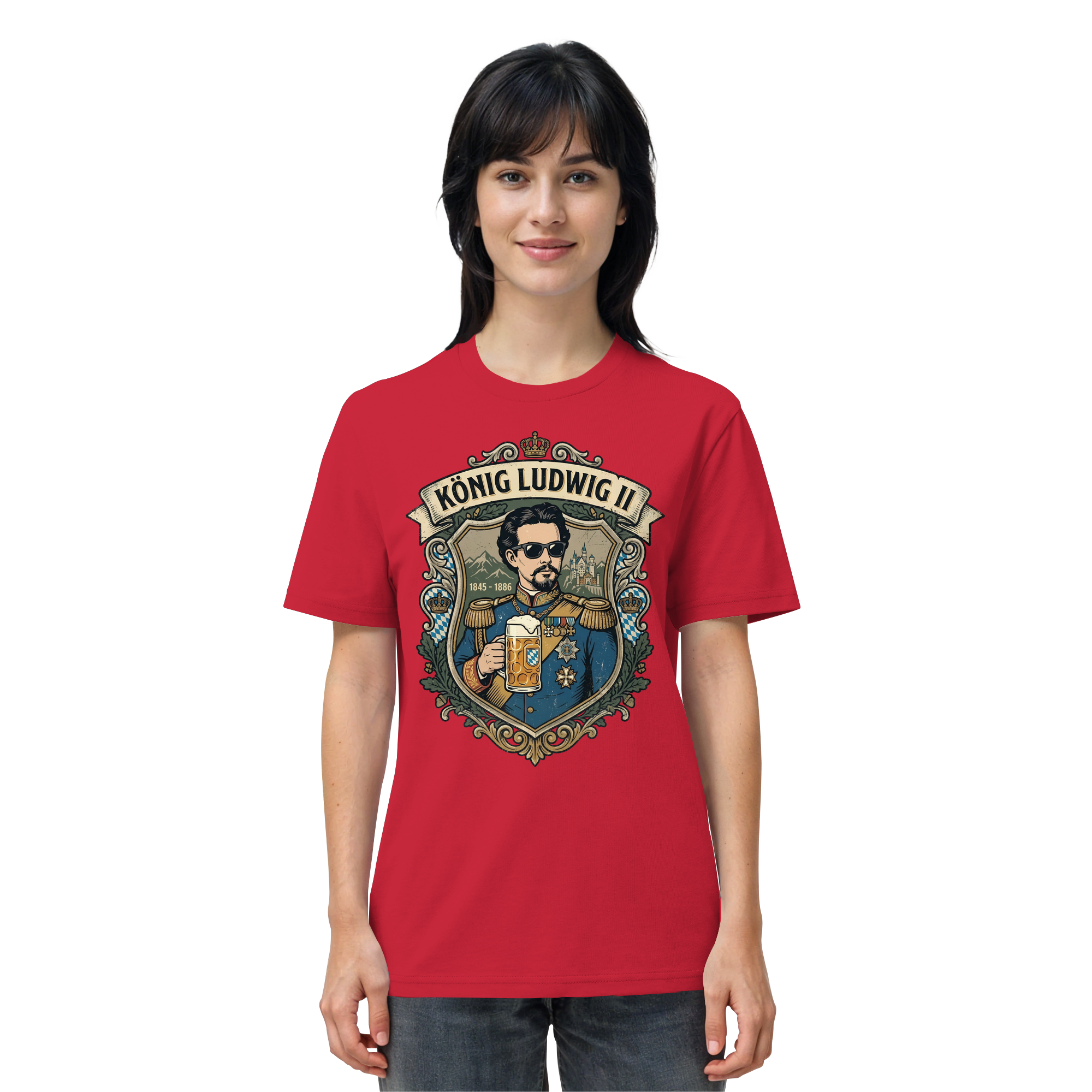 KÖNIG LUDWIG II - Organic Shirt - BayrischerHumor