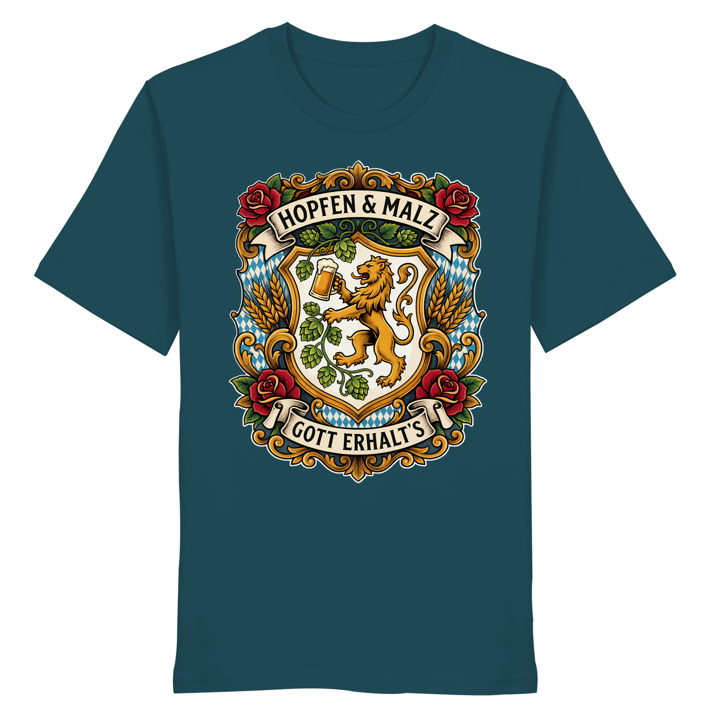 HOPFEN & MALZ - GOTT ERHALT`S - Organic Shirt - BayrischerHumor