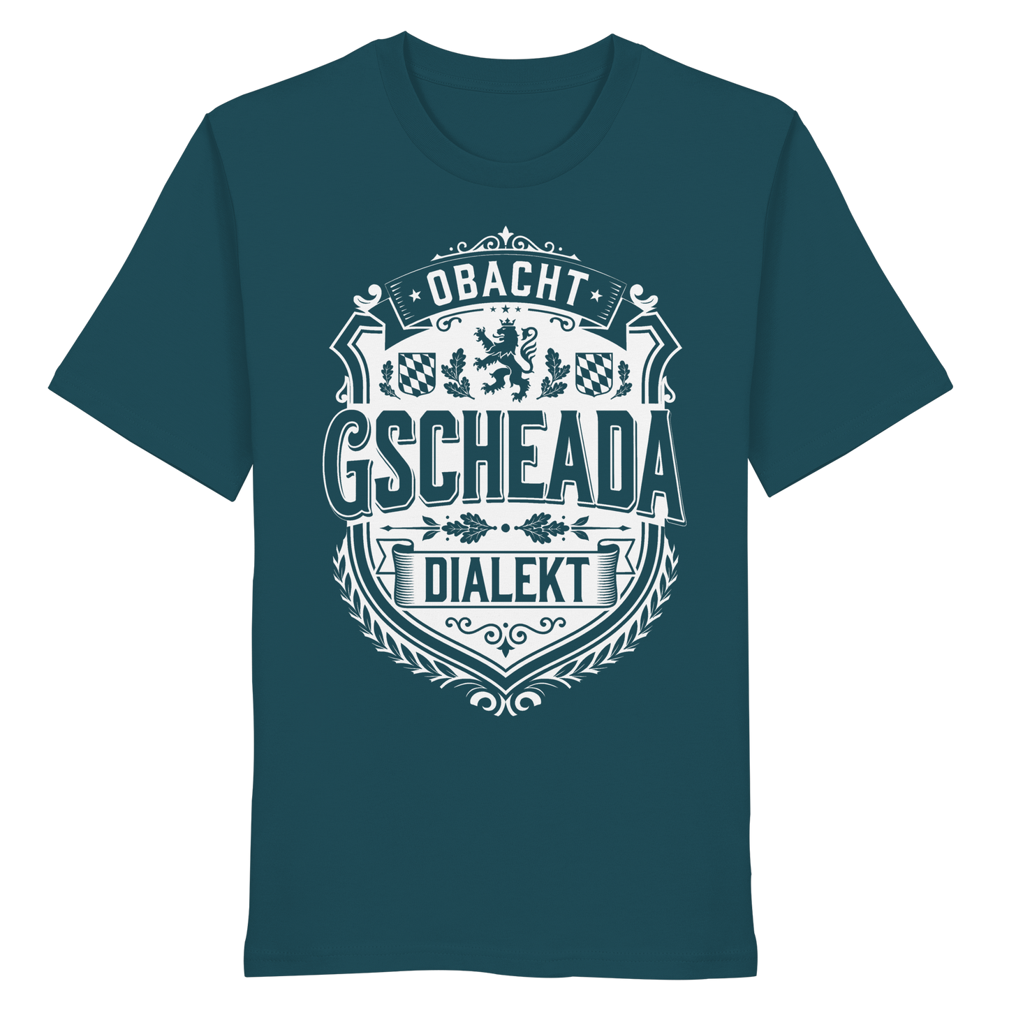 OBACHT GSCHEADA DIALEKT - Organic Shirt - BayrischerHumor