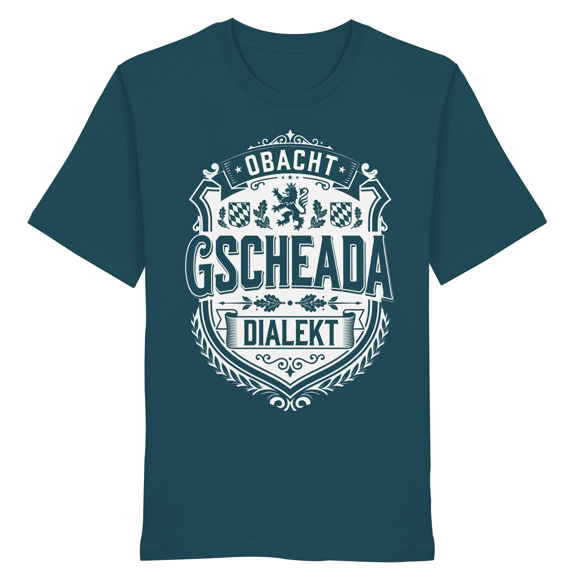OBACHT GSCHEADA DIALEKT - Organic Shirt - BayrischerHumor