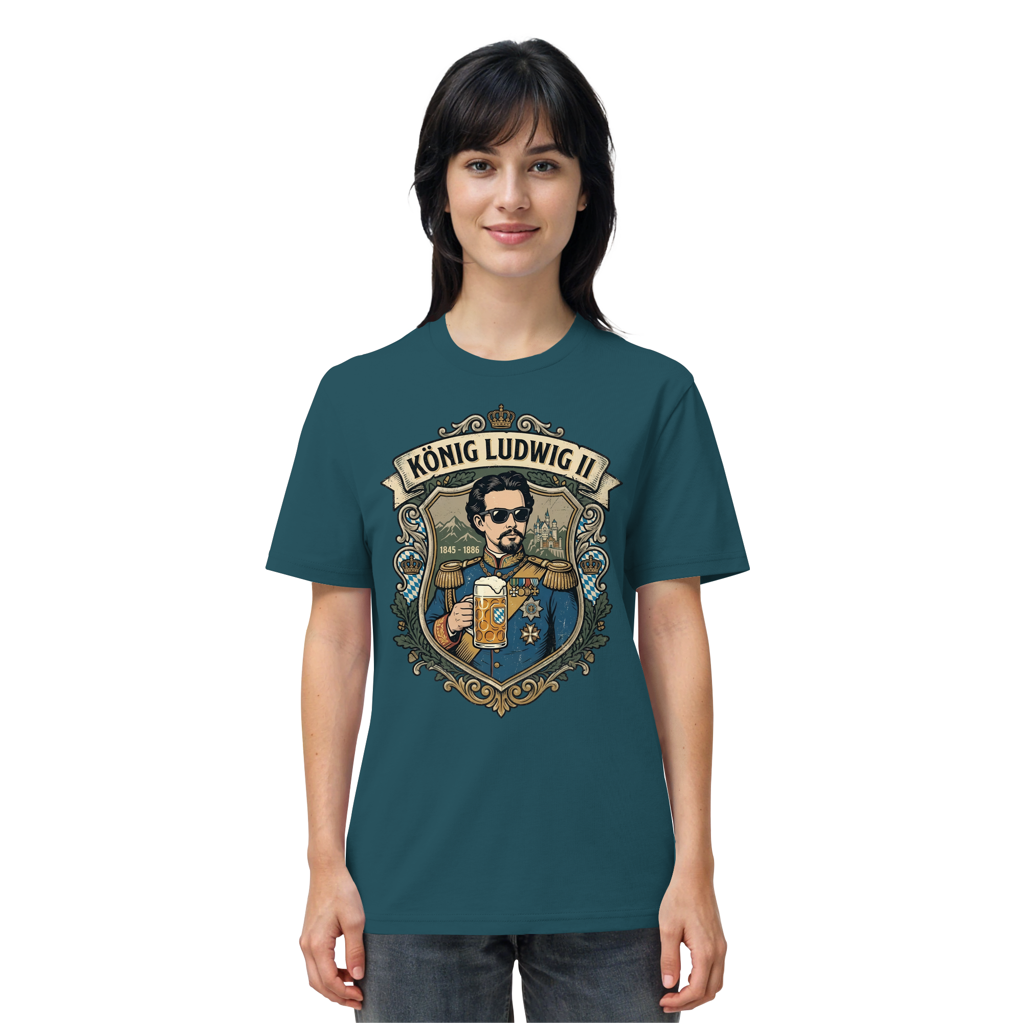 KÖNIG LUDWIG II - Organic Shirt - BayrischerHumor