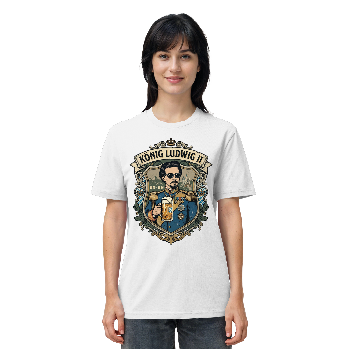 KÖNIG LUDWIG II - Organic Shirt - BayrischerHumor