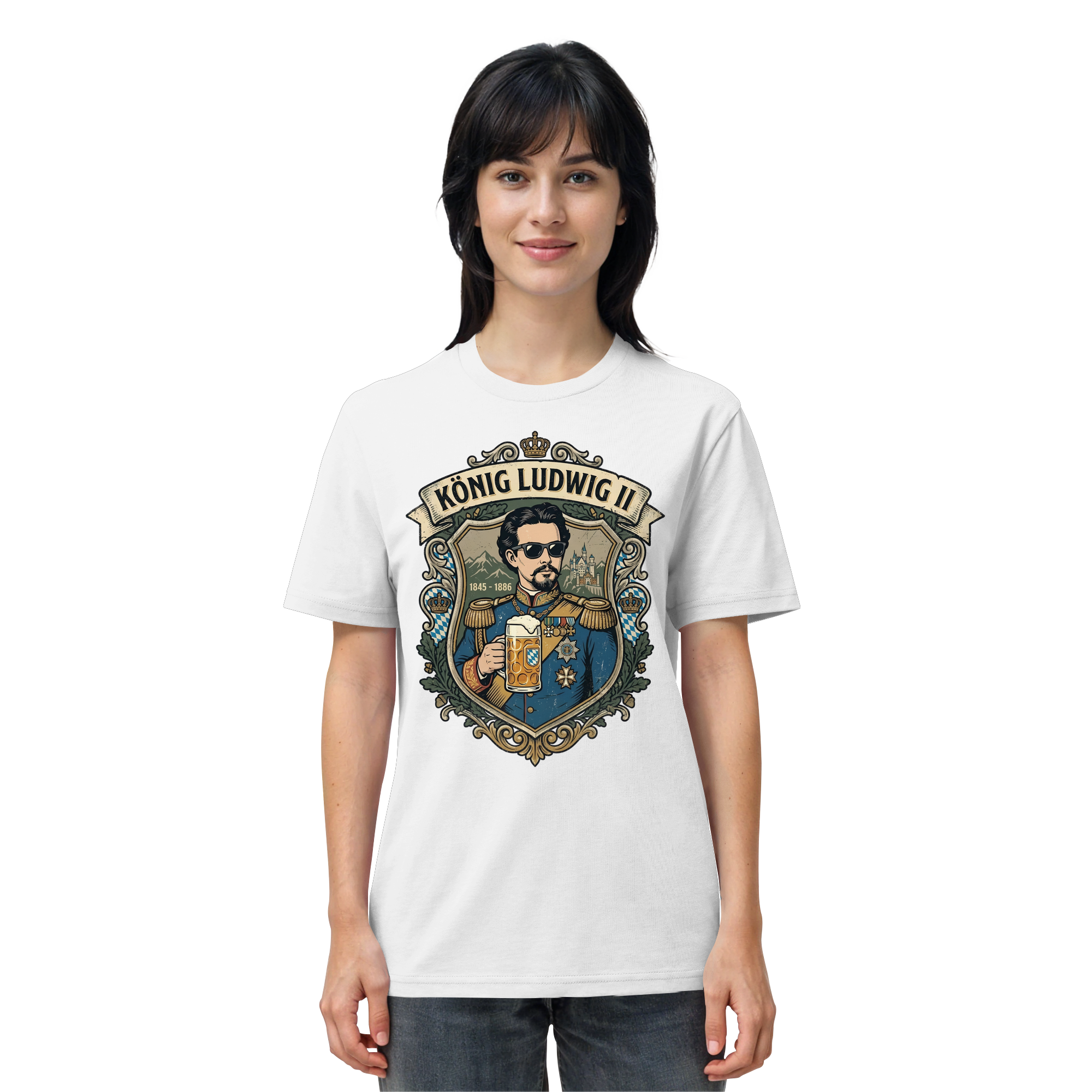 KÖNIG LUDWIG II - Organic Shirt - BayrischerHumor