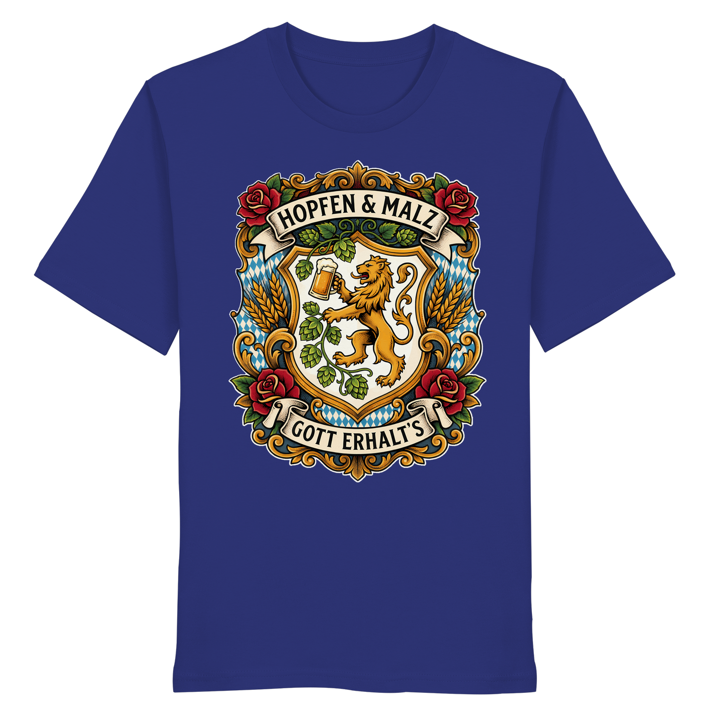 HOPFEN & MALZ - GOTT ERHALT`S - Organic Shirt - BayrischerHumor