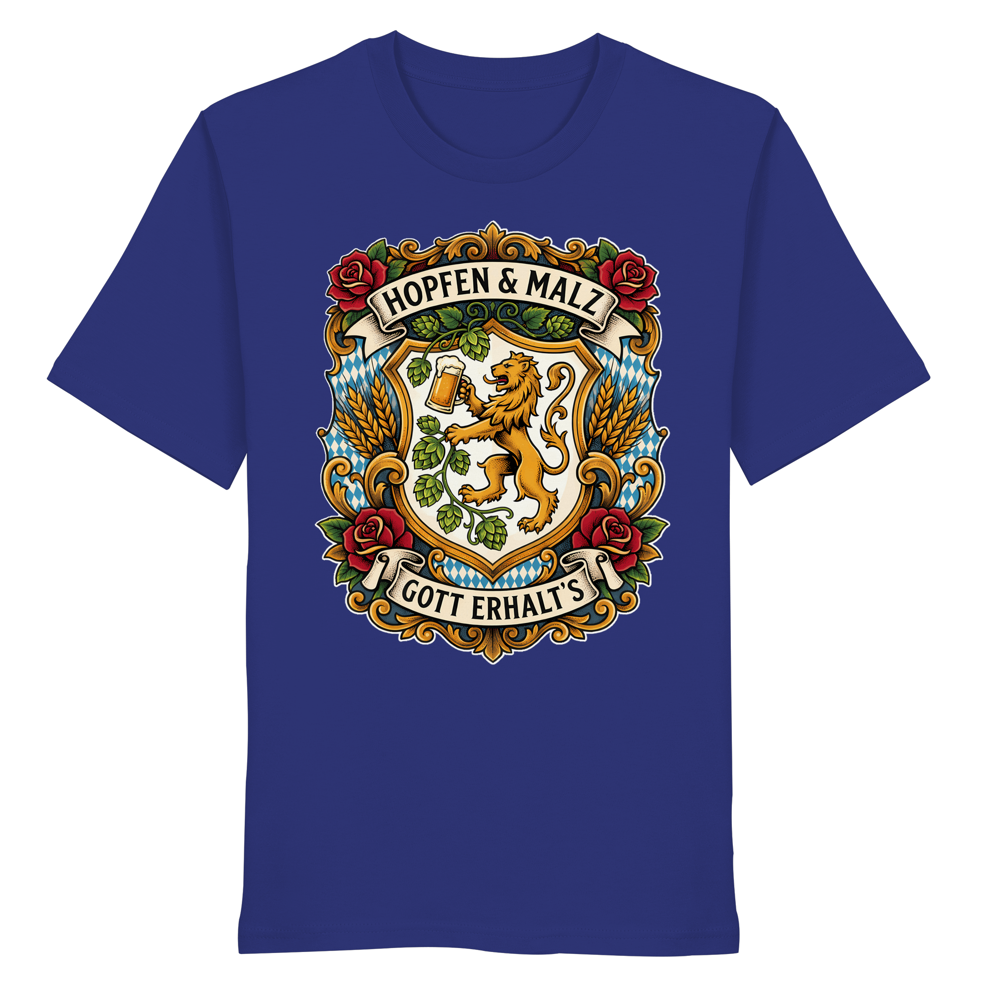 HOPFEN & MALZ - GOTT ERHALT`S - Organic Shirt - BayrischerHumor