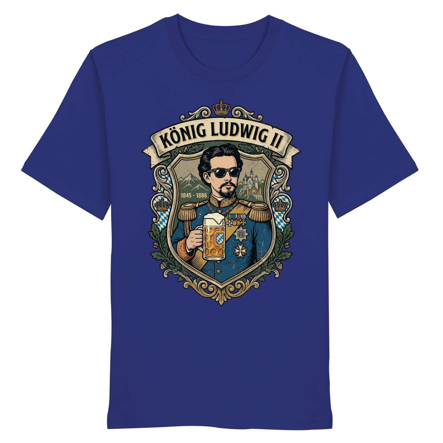 KÖNIG LUDWIG II - Organic Shirt - BayrischerHumor