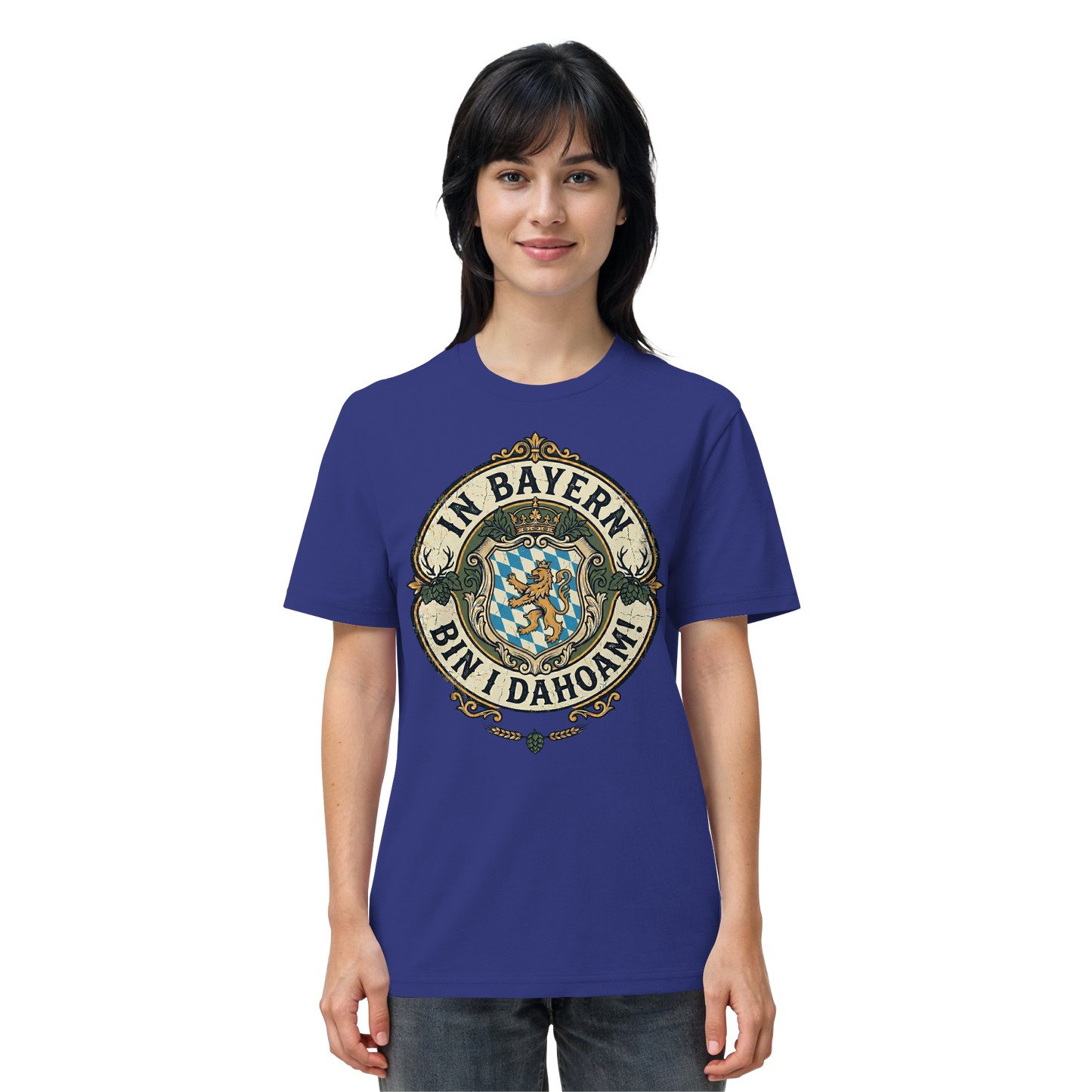 IN BAYERN BIN I DAHOAM! - Organic Shirt - BayrischerHumor