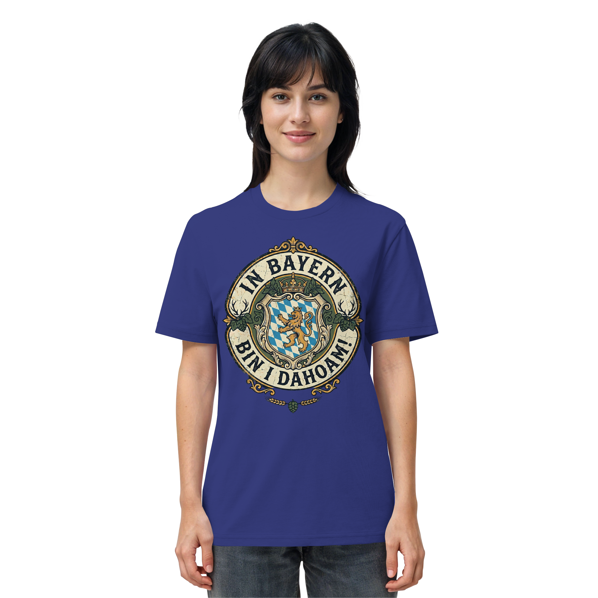 IN BAYERN BIN I DAHOAM! - Organic Shirt - BayrischerHumor
