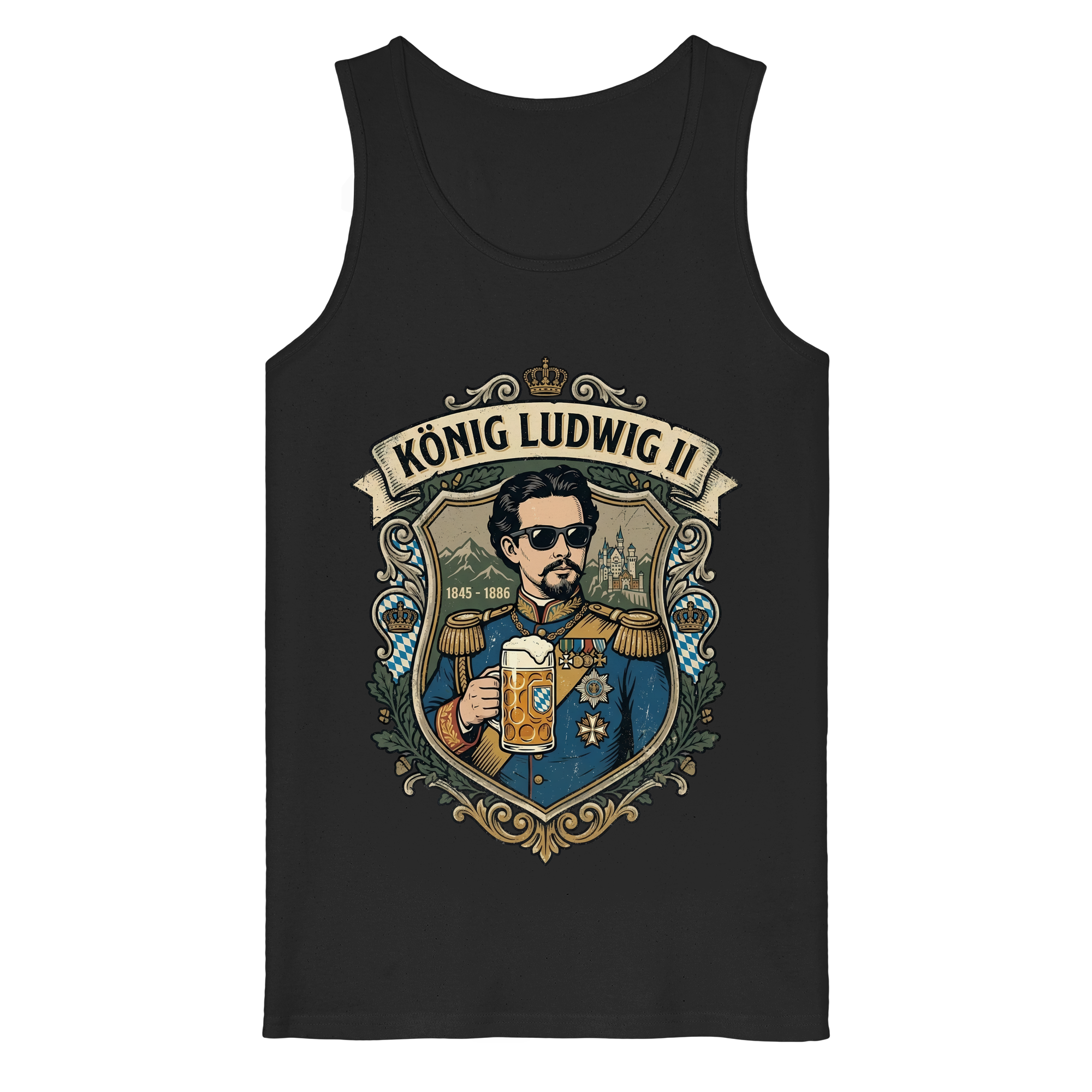 KÖNIG LUDWIG II - Organic Tank Top - BayrischerHumor