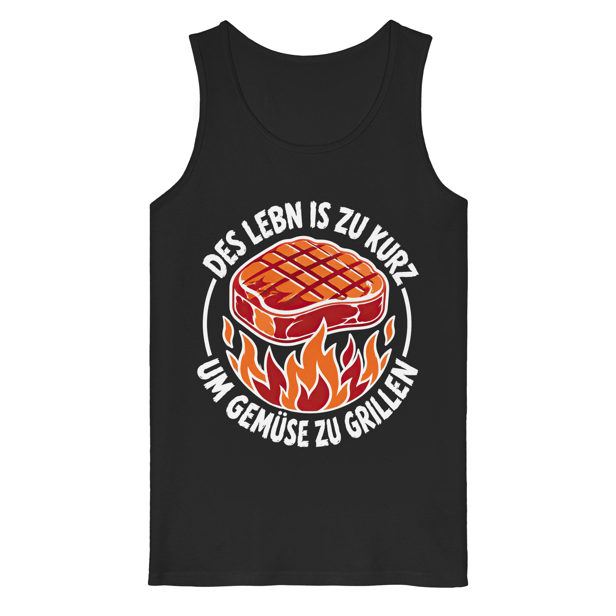 DES LEBN IS ZU KURZ - UM GEMÜSE ZU GRILLEN - Organic Tank Top