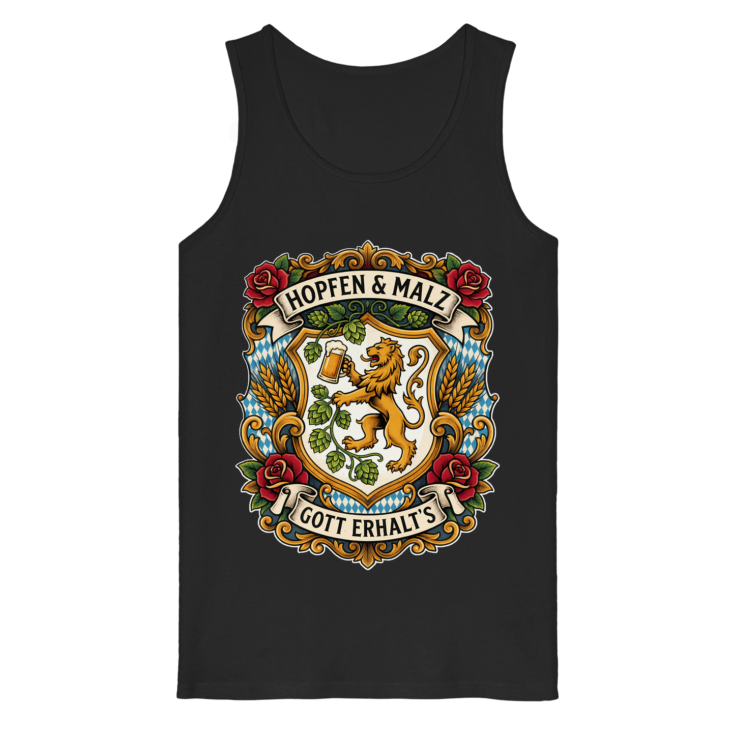 HOPFEN & MALZ - GOTT ERHALT`S - Organic Tank Top - BayrischerHumor