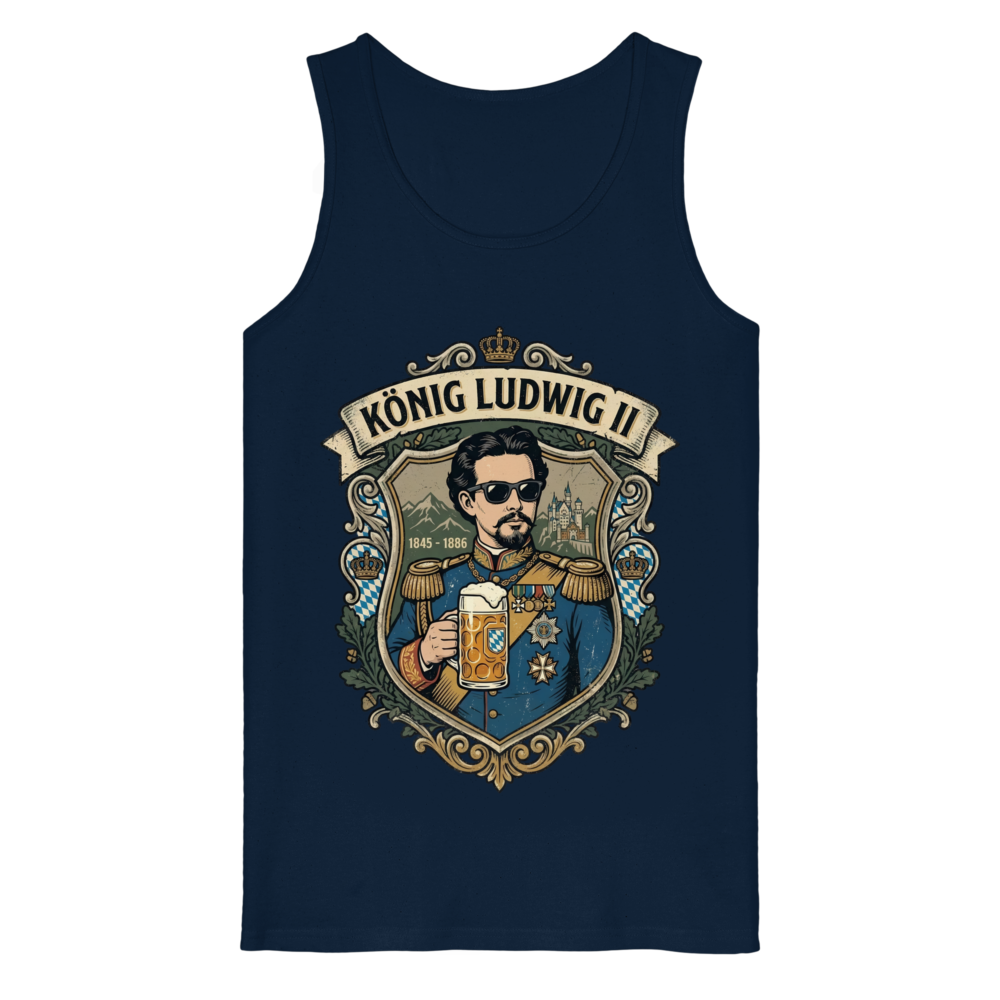 KÖNIG LUDWIG II - Organic Tank Top - BayrischerHumor