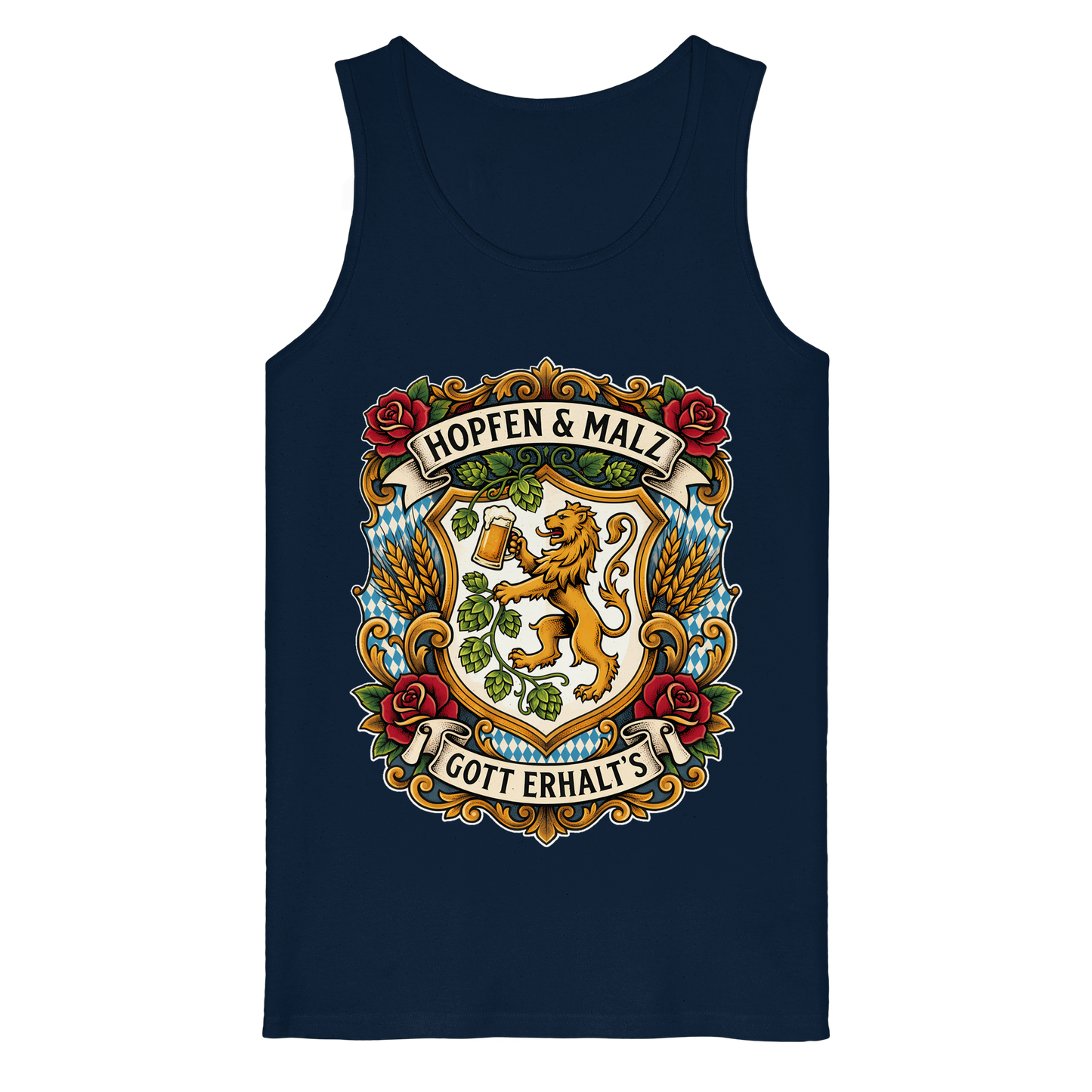 HOPFEN & MALZ - GOTT ERHALT`S - Organic Tank Top - BayrischerHumor