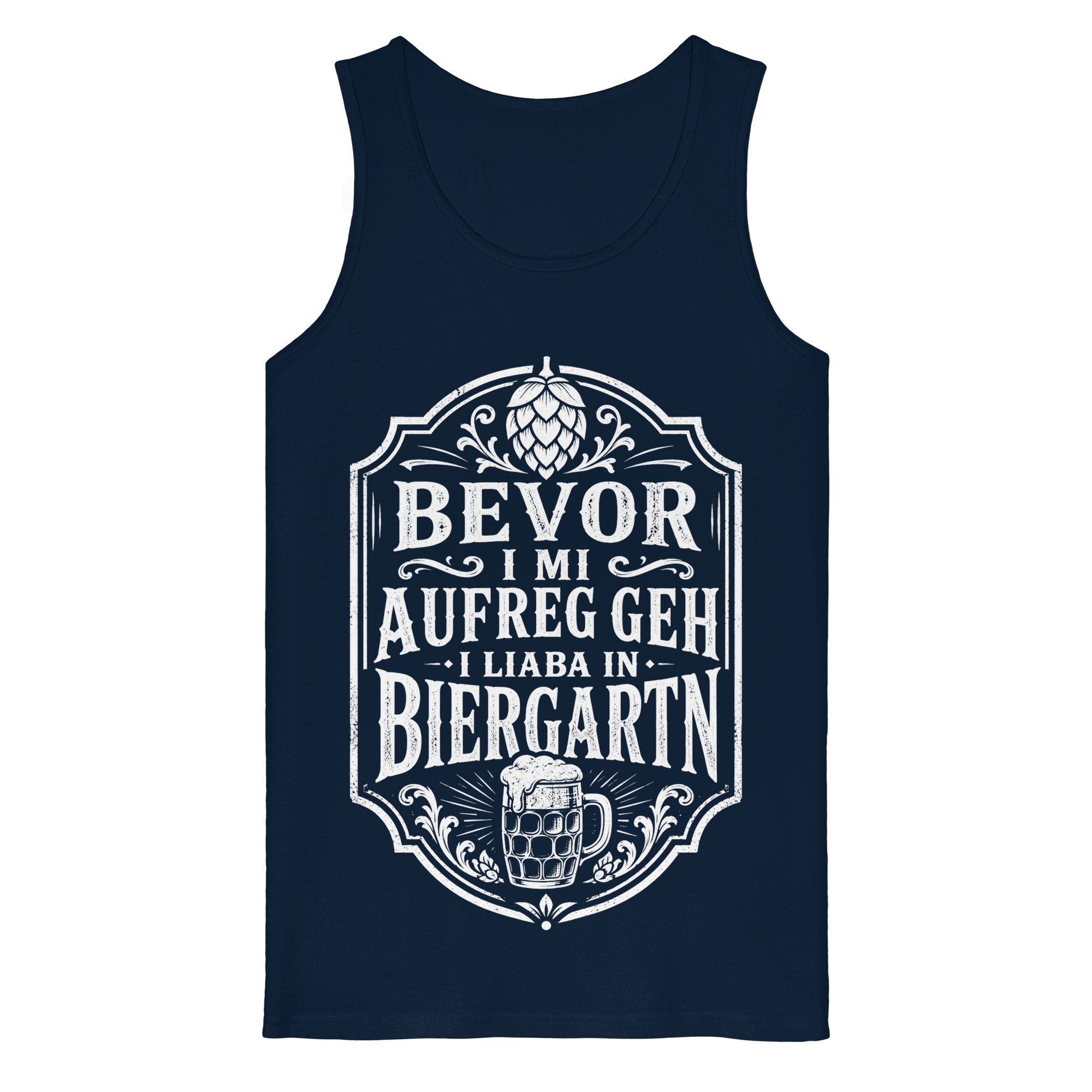 BEVOR I MI AUFREG, GEH I LIABA IN BIERGARTN - Organic Tank Top