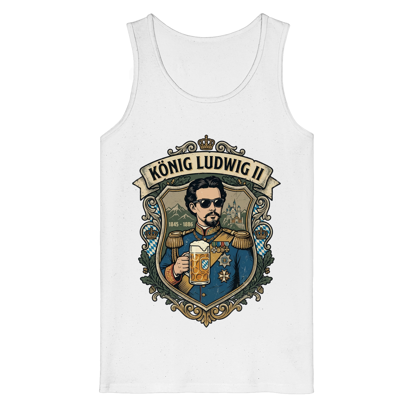 KÖNIG LUDWIG II - Organic Tank Top - BayrischerHumor
