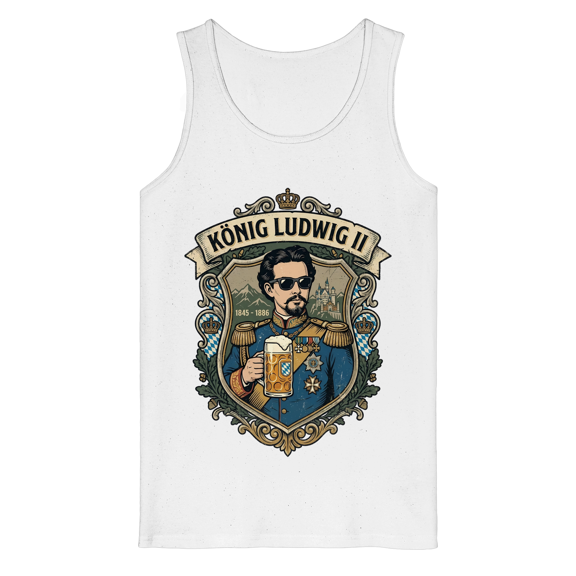 KÖNIG LUDWIG II - Organic Tank Top - BayrischerHumor