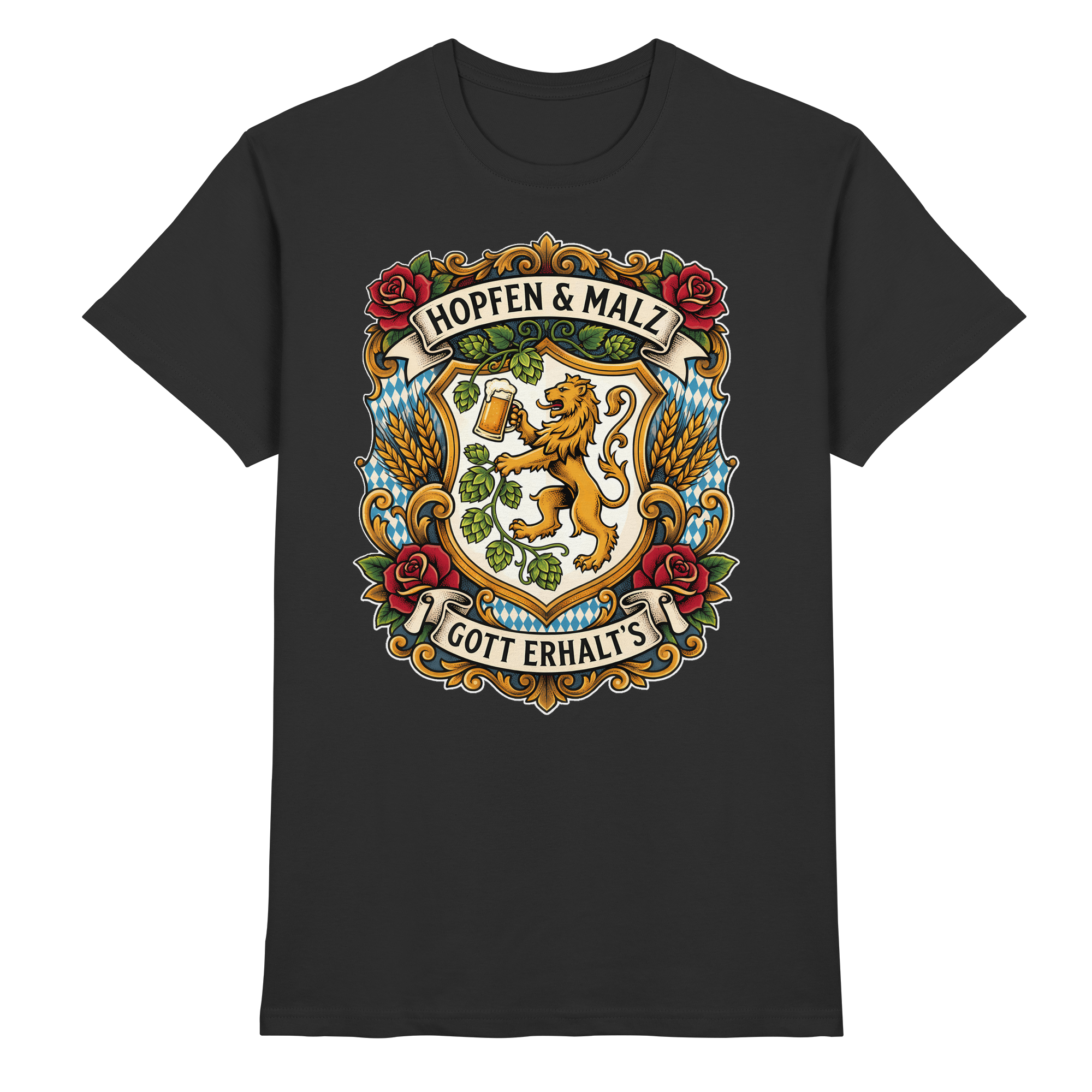 HOPFEN & MALZ - GOTT ERHALT`S - Premium Shirt