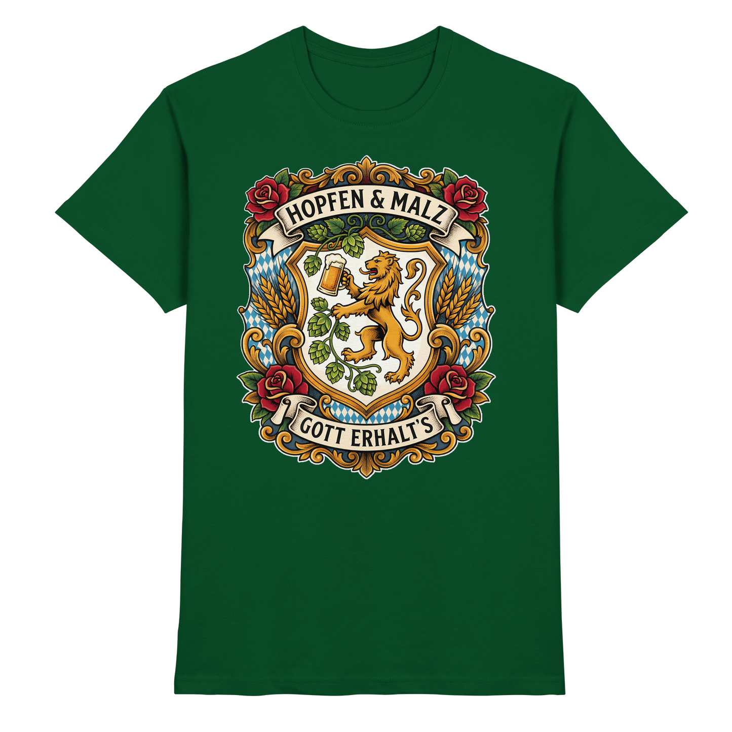HOPFEN & MALZ - GOTT ERHALT`S - Premium Shirt