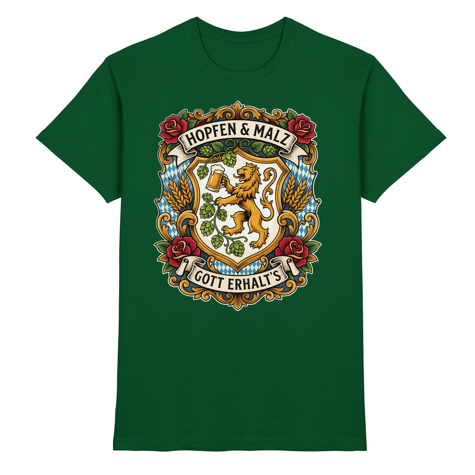 HOPFEN & MALZ - GOTT ERHALT`S - Premium Shirt