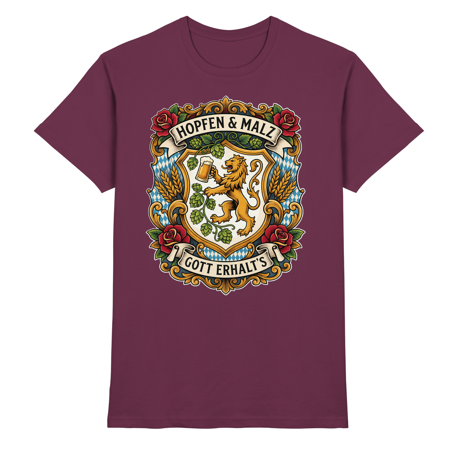 HOPFEN & MALZ - GOTT ERHALT`S - Premium Shirt