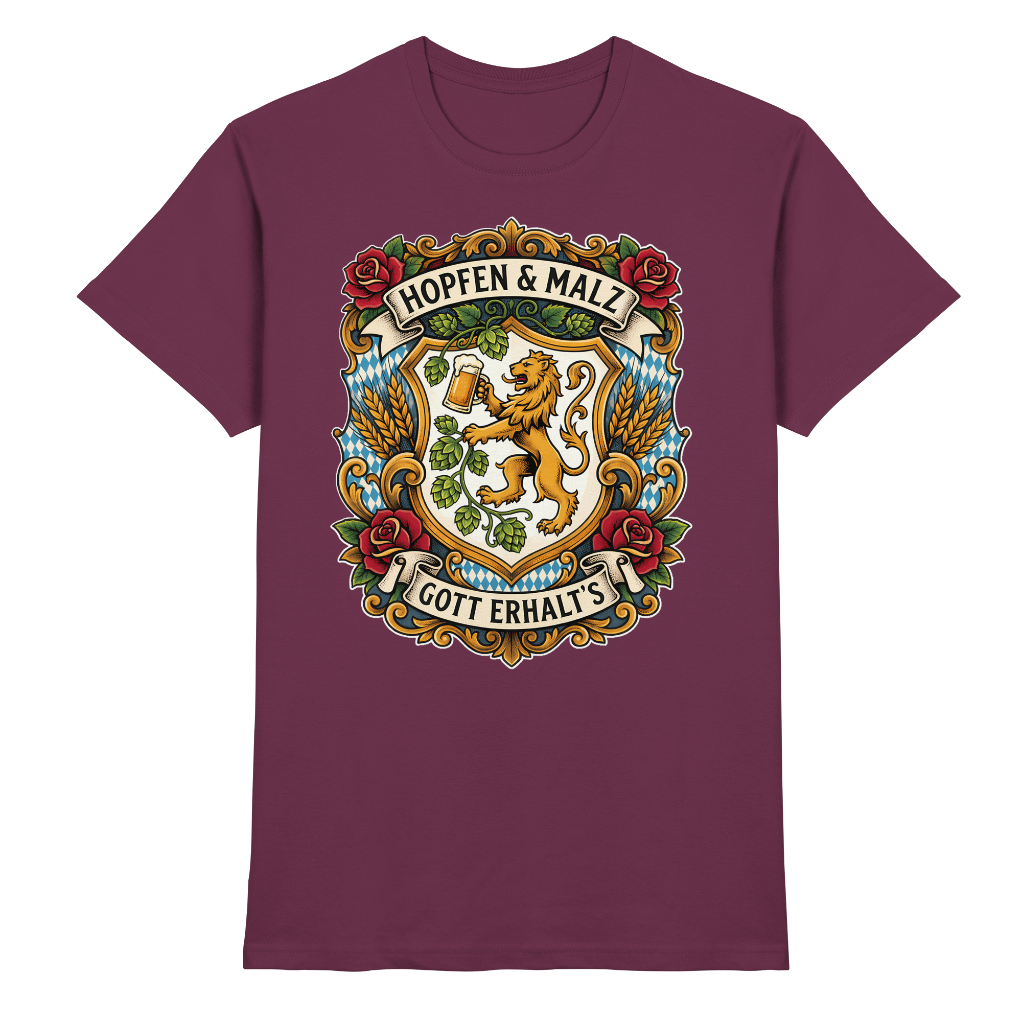 HOPFEN & MALZ - GOTT ERHALT`S - Premium Shirt