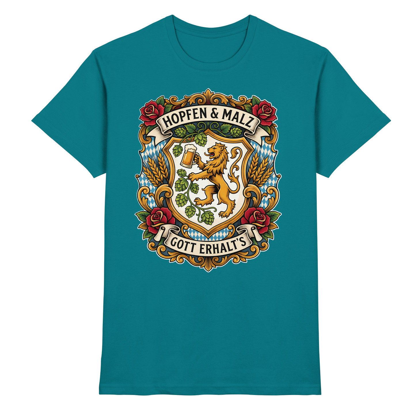 HOPFEN & MALZ - GOTT ERHALT`S - Premium Shirt