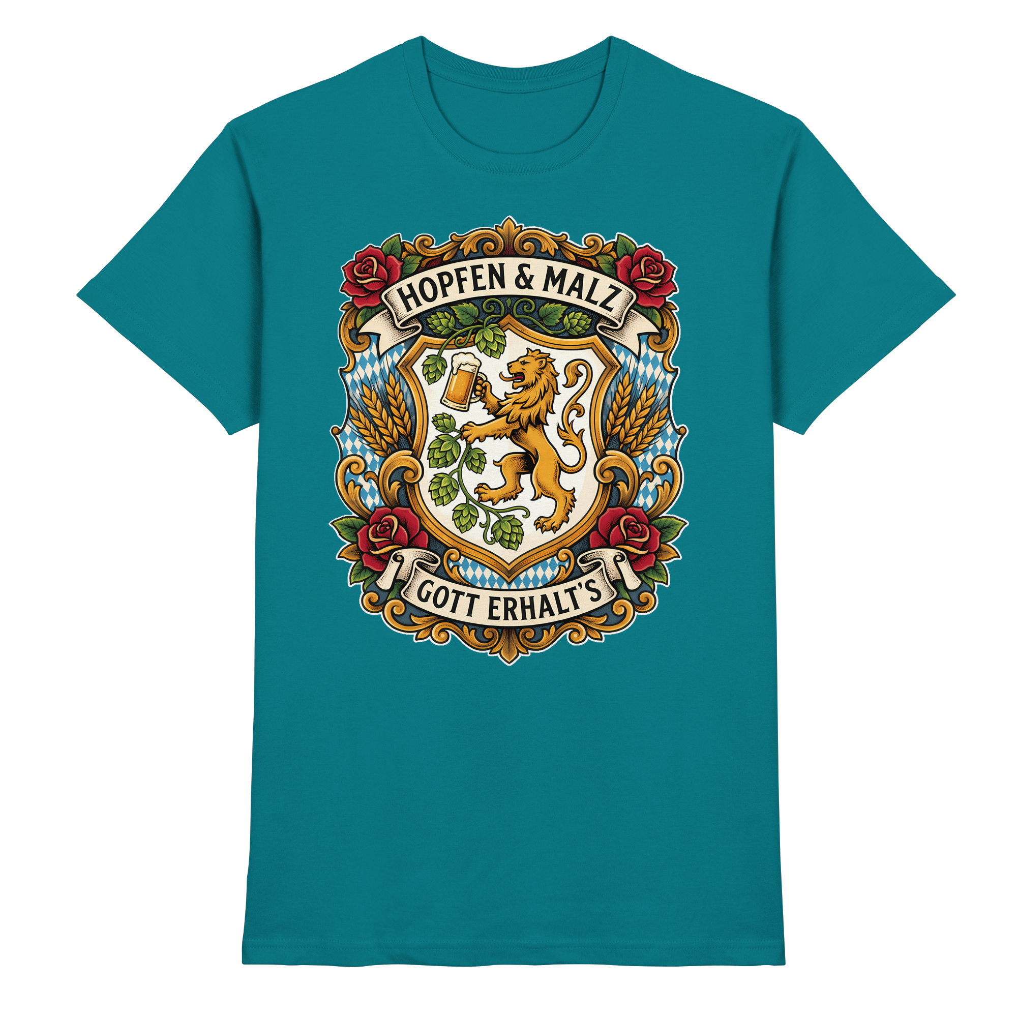 HOPFEN & MALZ - GOTT ERHALT`S - Premium Shirt