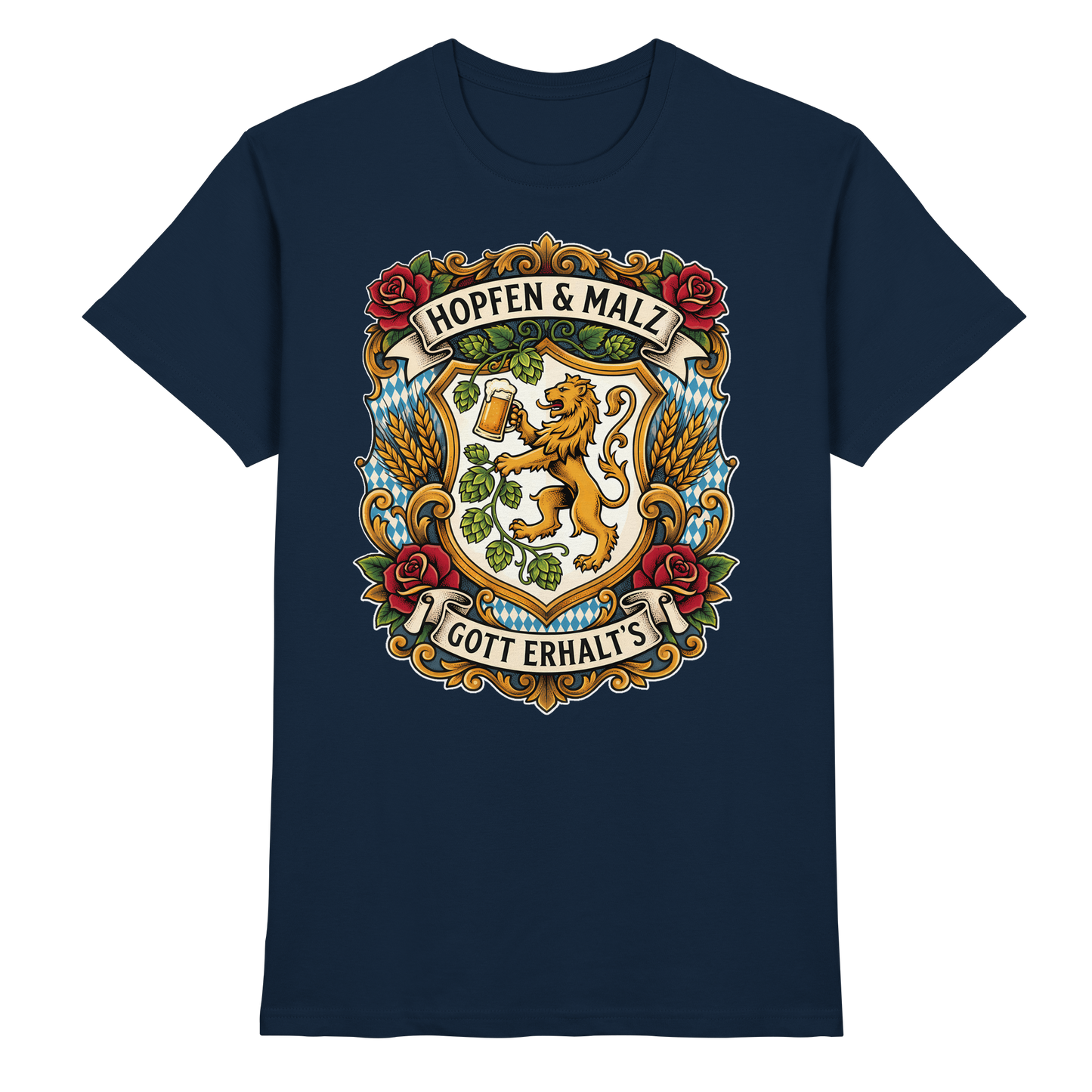 HOPFEN & MALZ - GOTT ERHALT`S - Premium Shirt