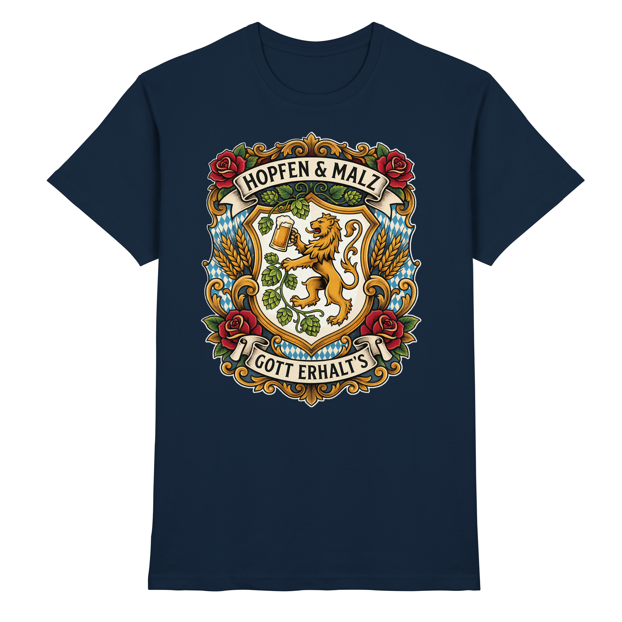 HOPFEN & MALZ - GOTT ERHALT`S - Premium Shirt